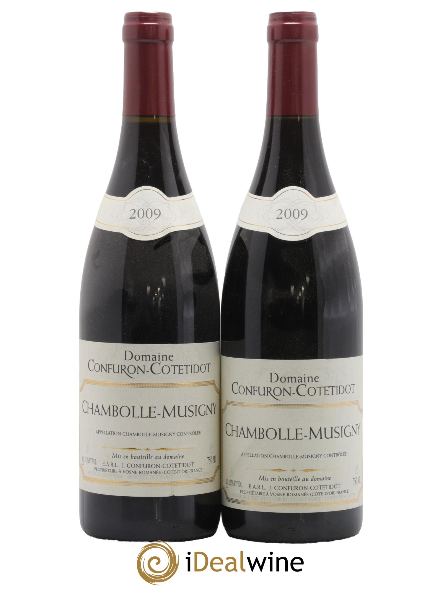 Chambolle-Musigny Confuron-Cotetidot 2009 - Lot of 2 bottles - 0