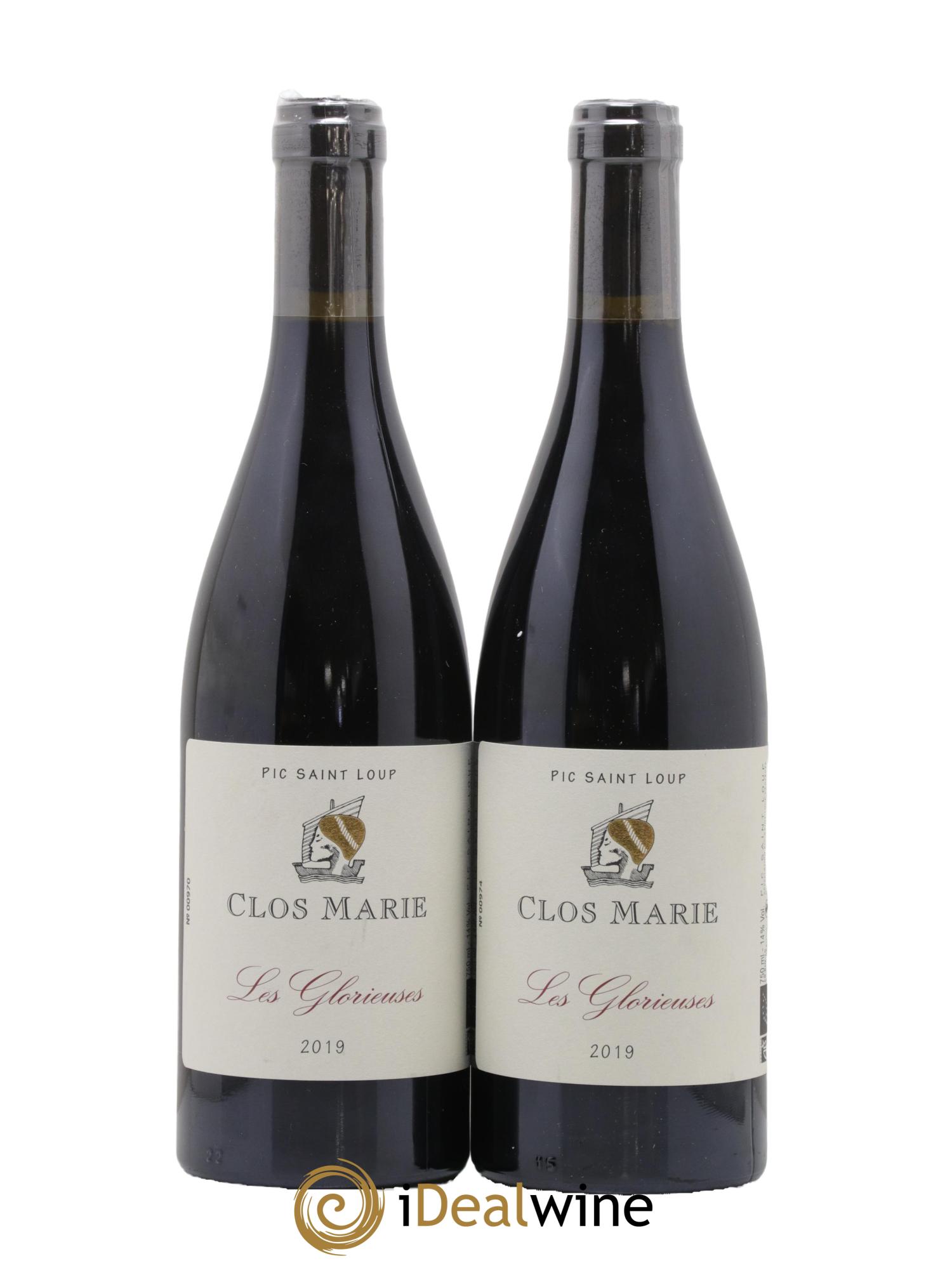 Pic Saint-Loup Clos Marie Les Glorieuses Christophe Peyrus et Françoise Julien 2019 - Lot de 2 bouteilles - 0