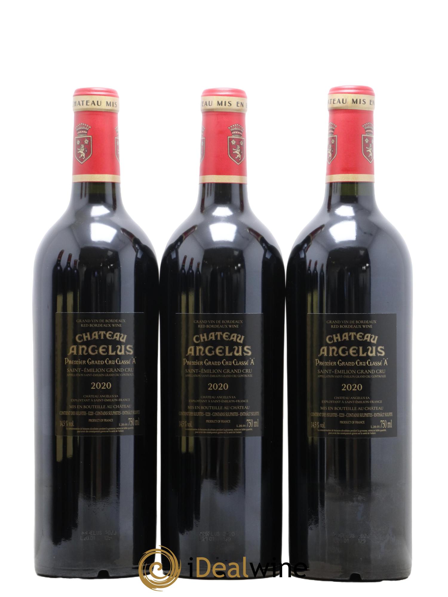 Château Angélus 1er Grand Cru Classé A 2020 - Lot of 6 bottles - 2