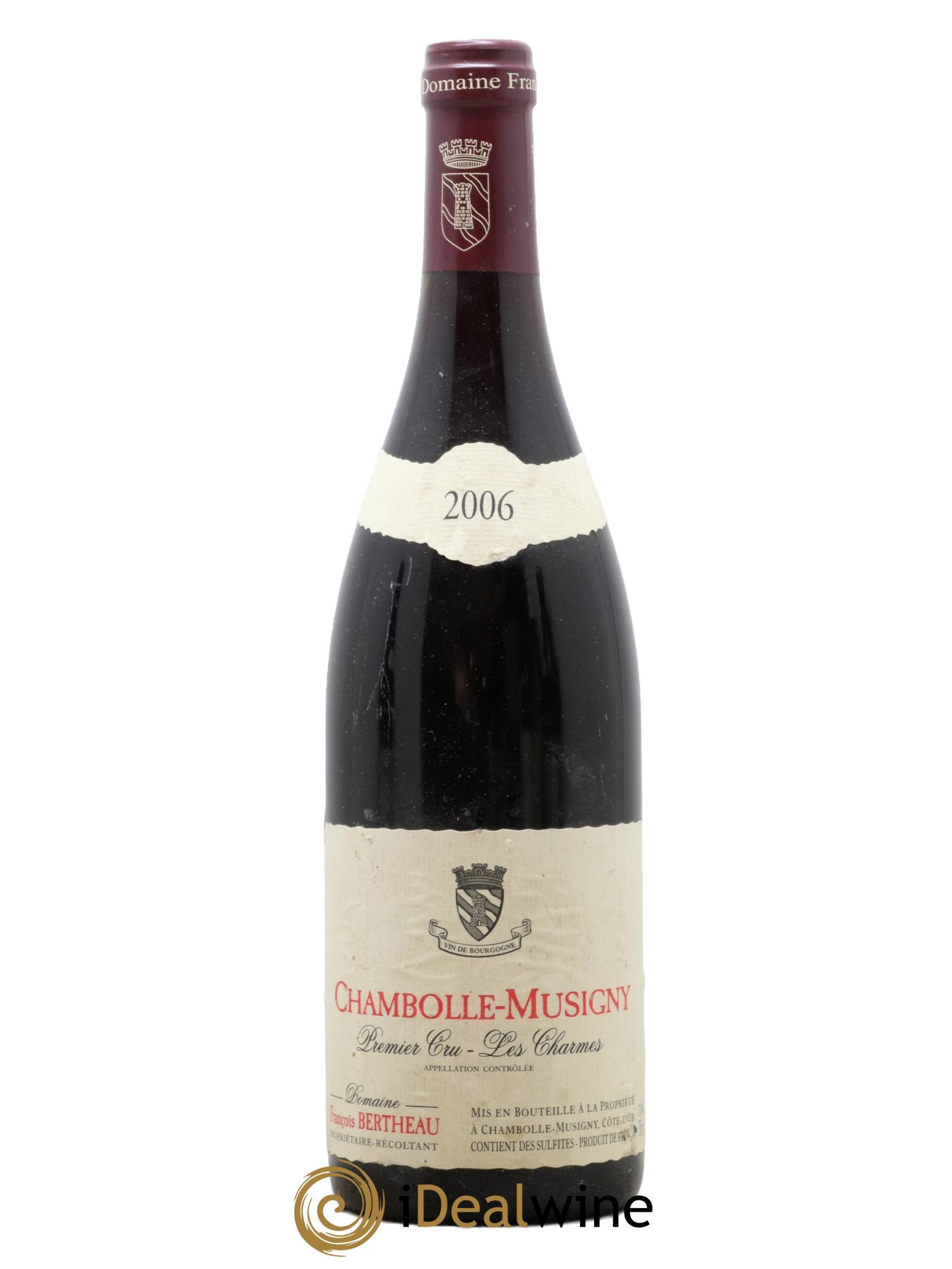 Chambolle-Musigny 1er Cru Les Charmes François Bertheau 2006 - Lot de 1 bouteille - 0