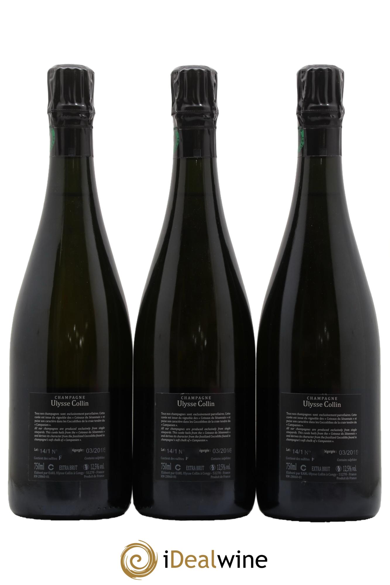 Les Maillons Blanc de Noirs Extra-Brut Ulysse Collin - Lot of 3 bottles - 1