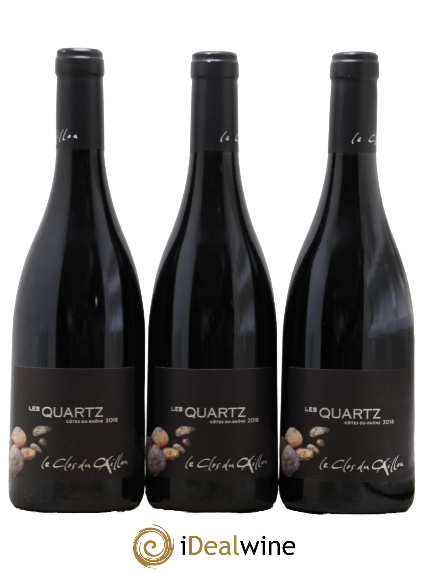 Côtes-du-Rhône Quartz Clos du Caillou 2018 - Lot de 3 bouteilles - 0