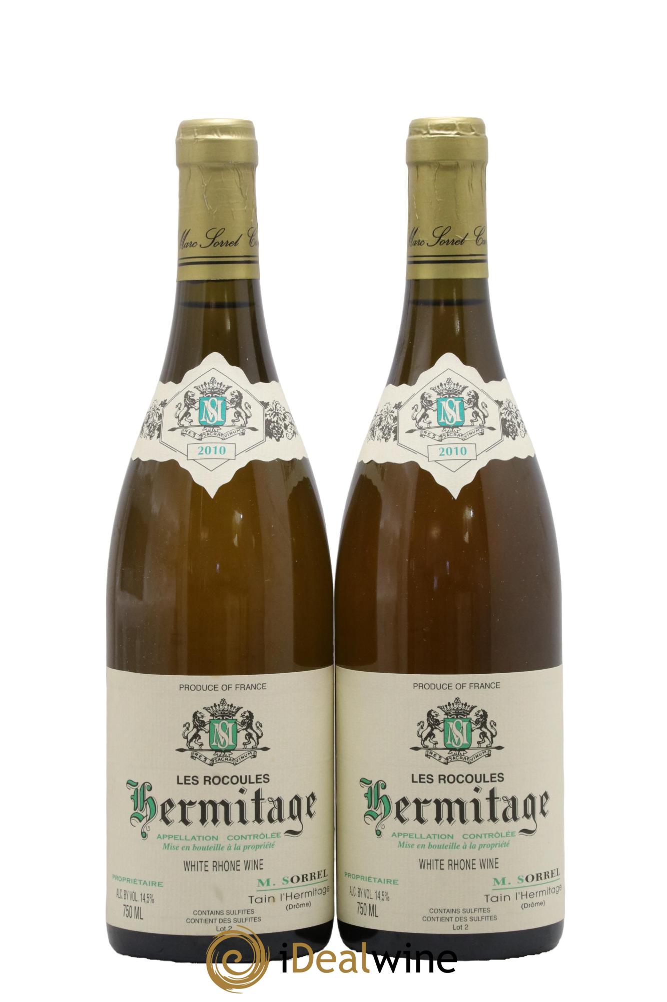 Hermitage Les Rocoules Marc Sorrel 2010 - Lot de 2 bouteilles - 0