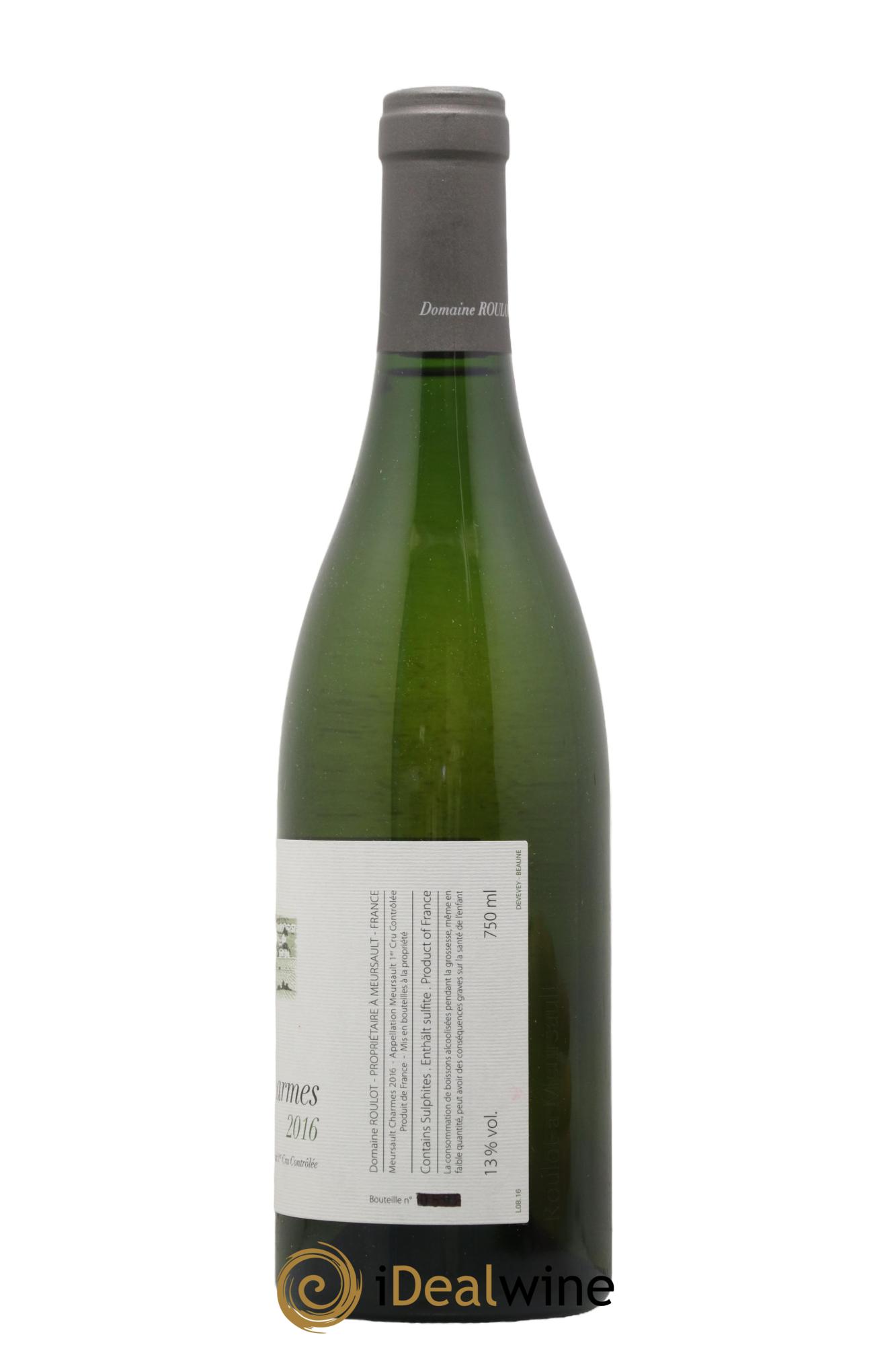 Meursault 1er Cru Charmes Roulot (Domaine) 2016 - Lot de 1 bouteille - 1