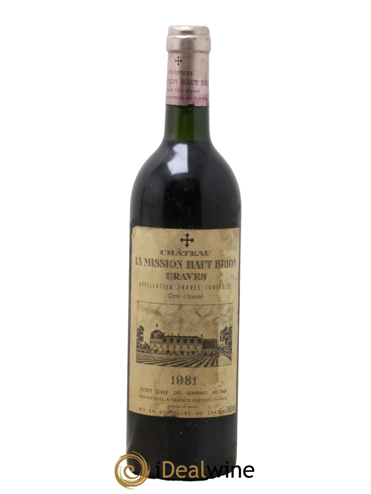 Château la Mission Haut-Brion Cru Classé de Graves 1981 - Posten von 1 Flasche - 0