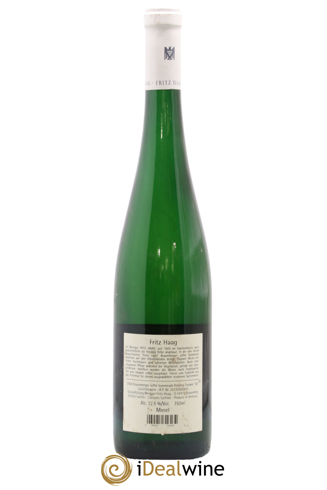 Allemagne Riesling Trocken Brauneberger Juffer Sonnenuhr Fritz haag 2008 - Lotto di 1 bottiglia - 1