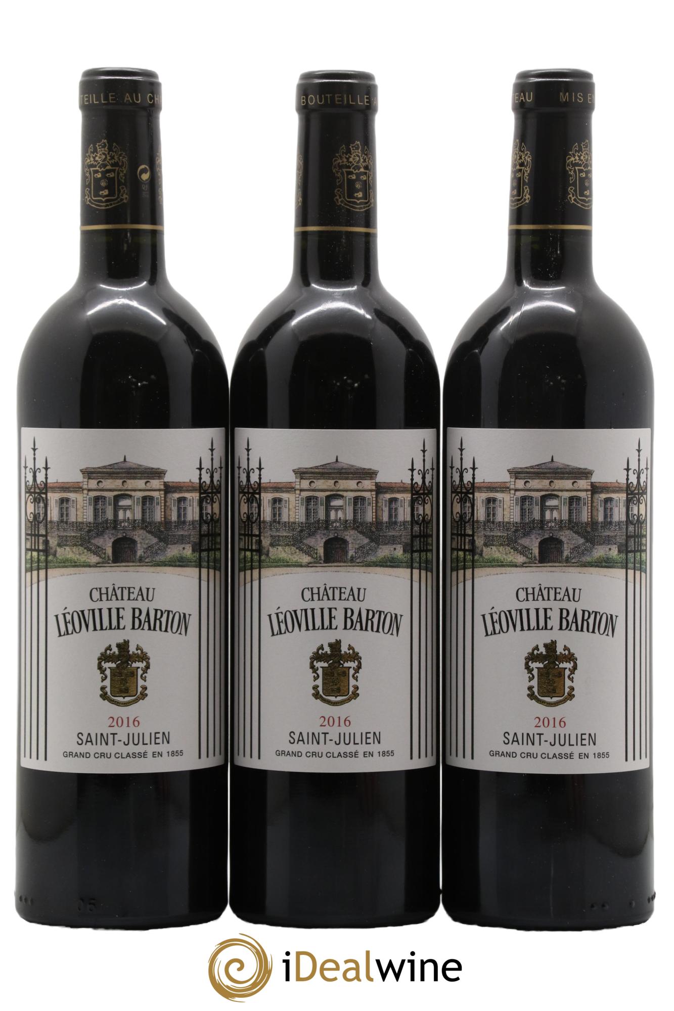 Château Léoville Barton 2ème Grand Cru Classé 2016 - Lot of 3 bottles - 0