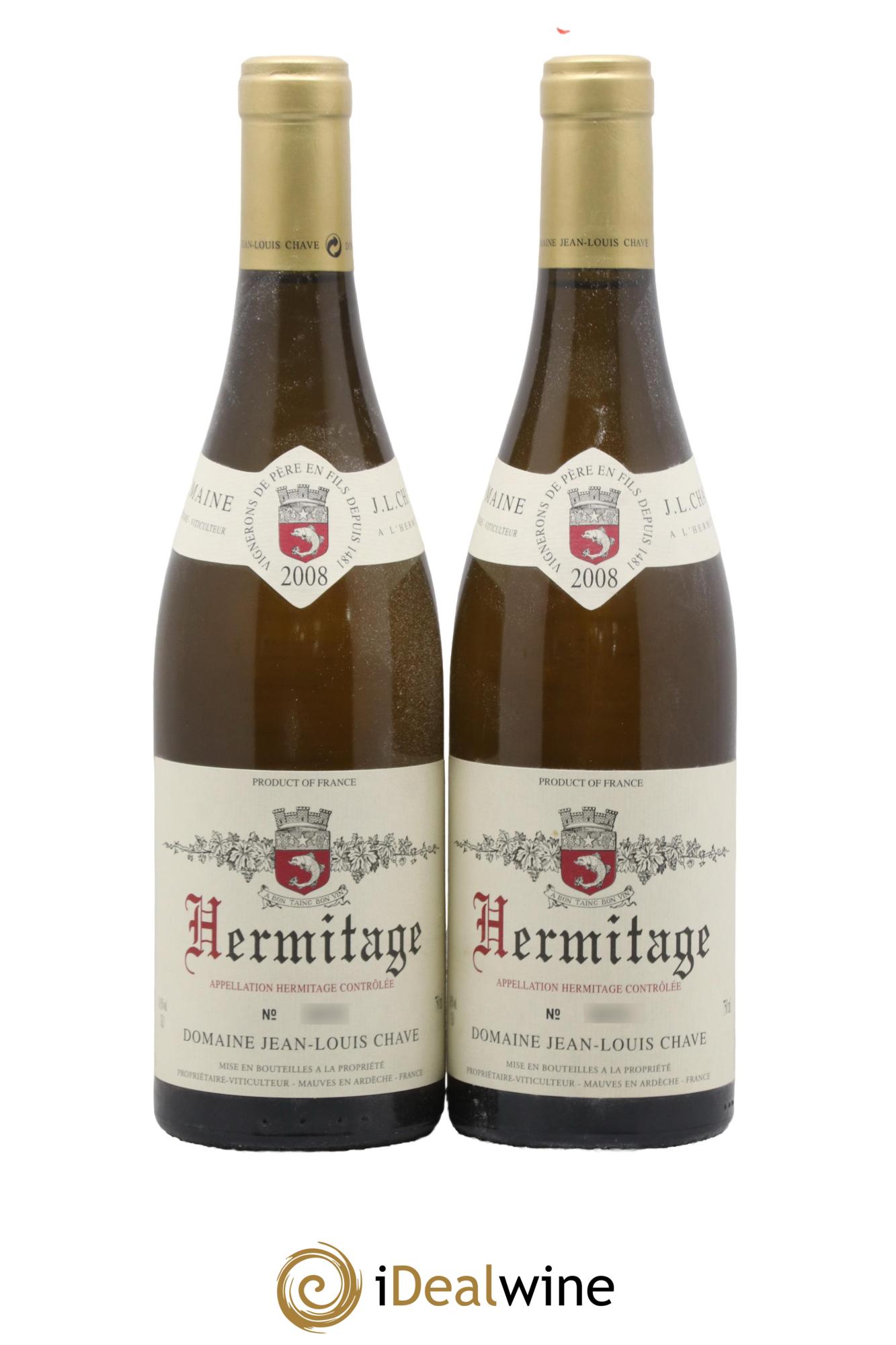 Hermitage Jean-Louis Chave 2008 - Lot de 2 bouteilles - 0