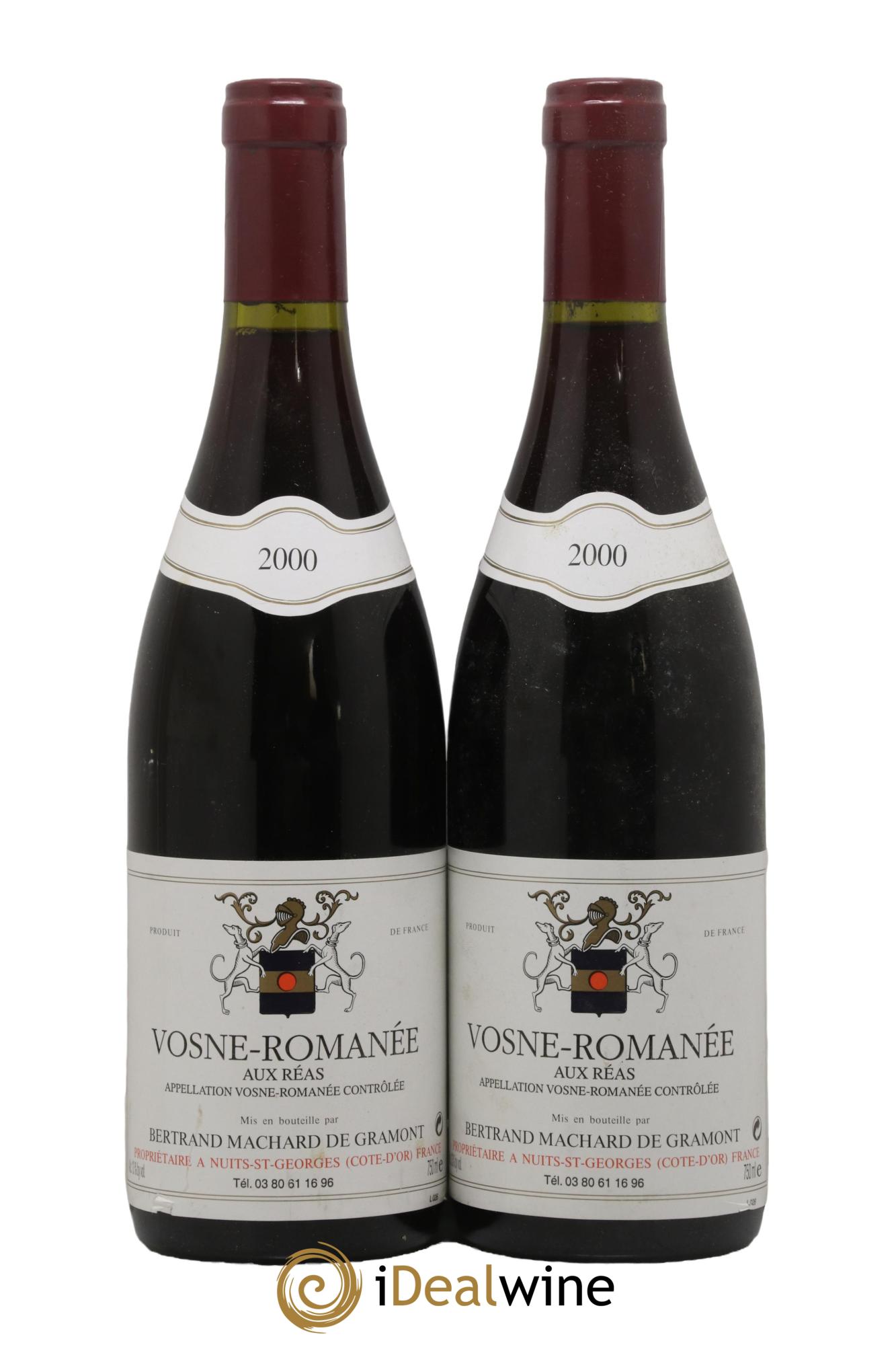Vosne-Romanée Aux Réas Marchand de Gramont 2000 - Lot de 2 bouteilles - 0