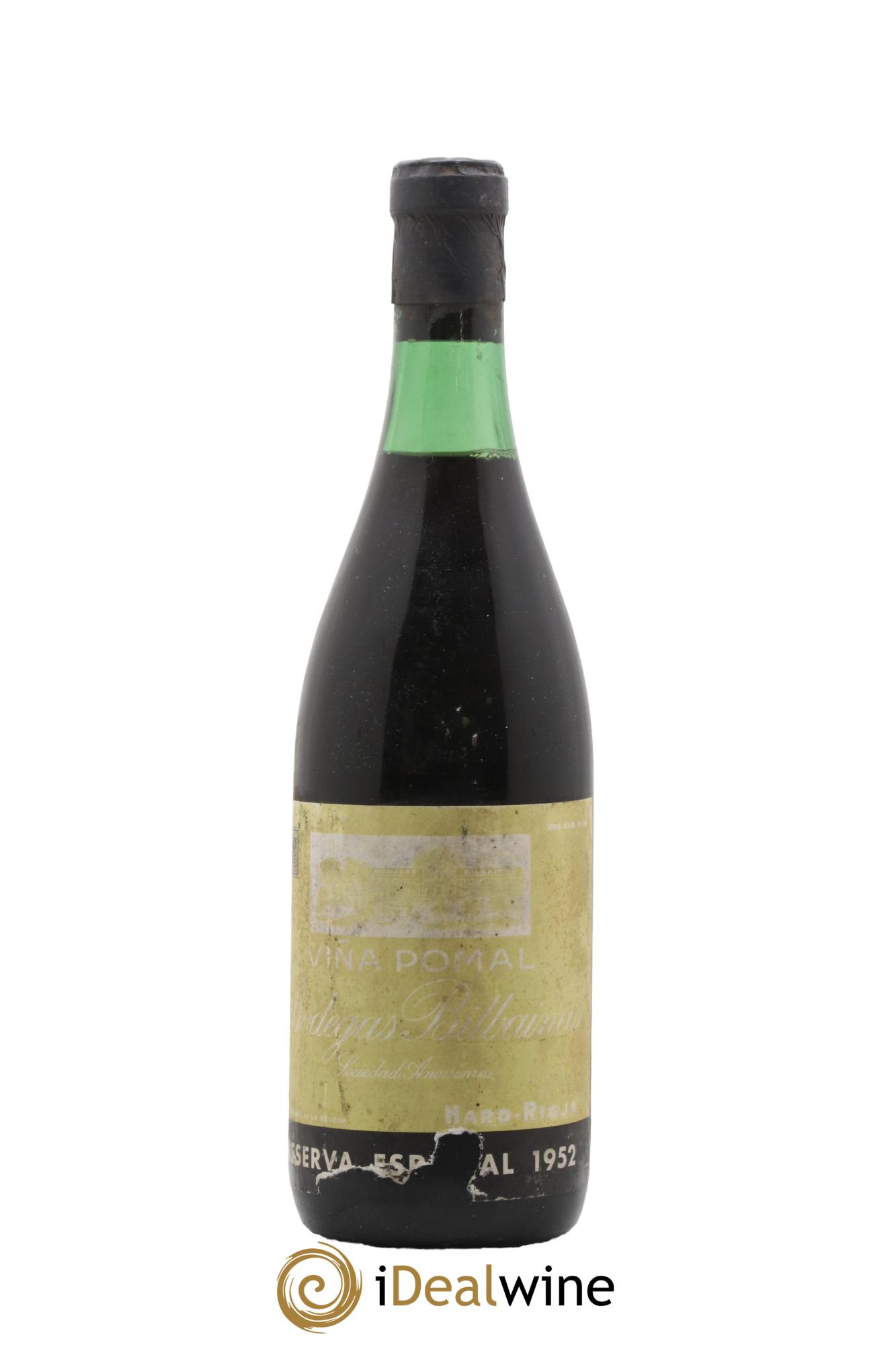 Rioja DOCA Vina Pomal Reserva Especial Bodegas Bilbainas 1952 - Lot de 1 bouteille - 1
