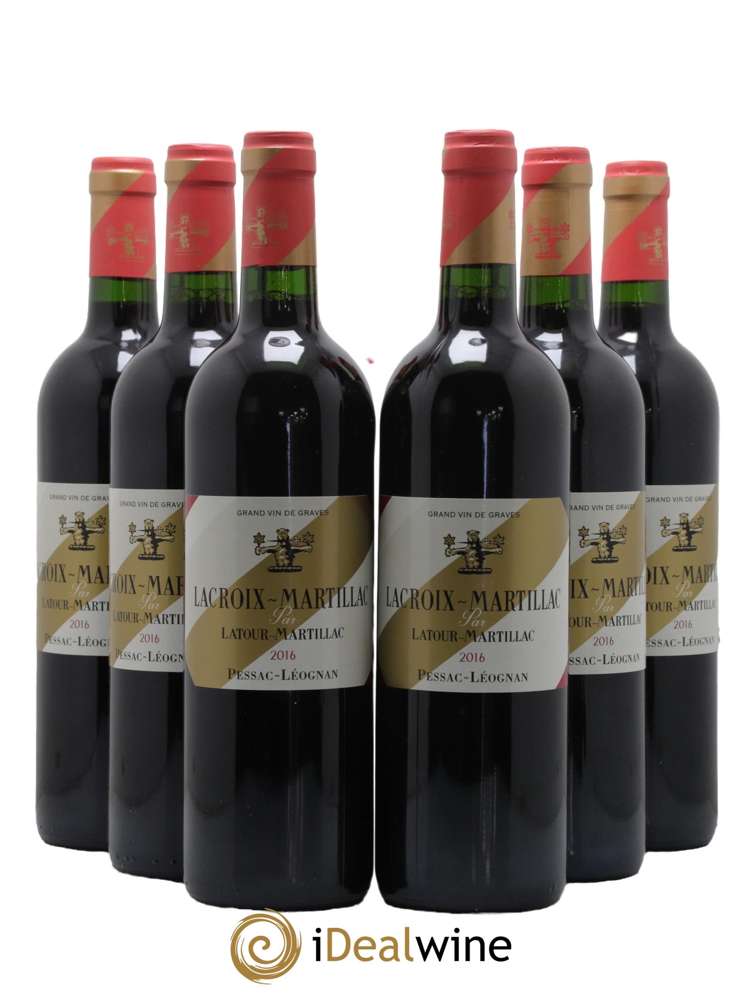 Pessac-Léognan Lacroix Martillac 2016 - Lot de 6 bouteilles - 0