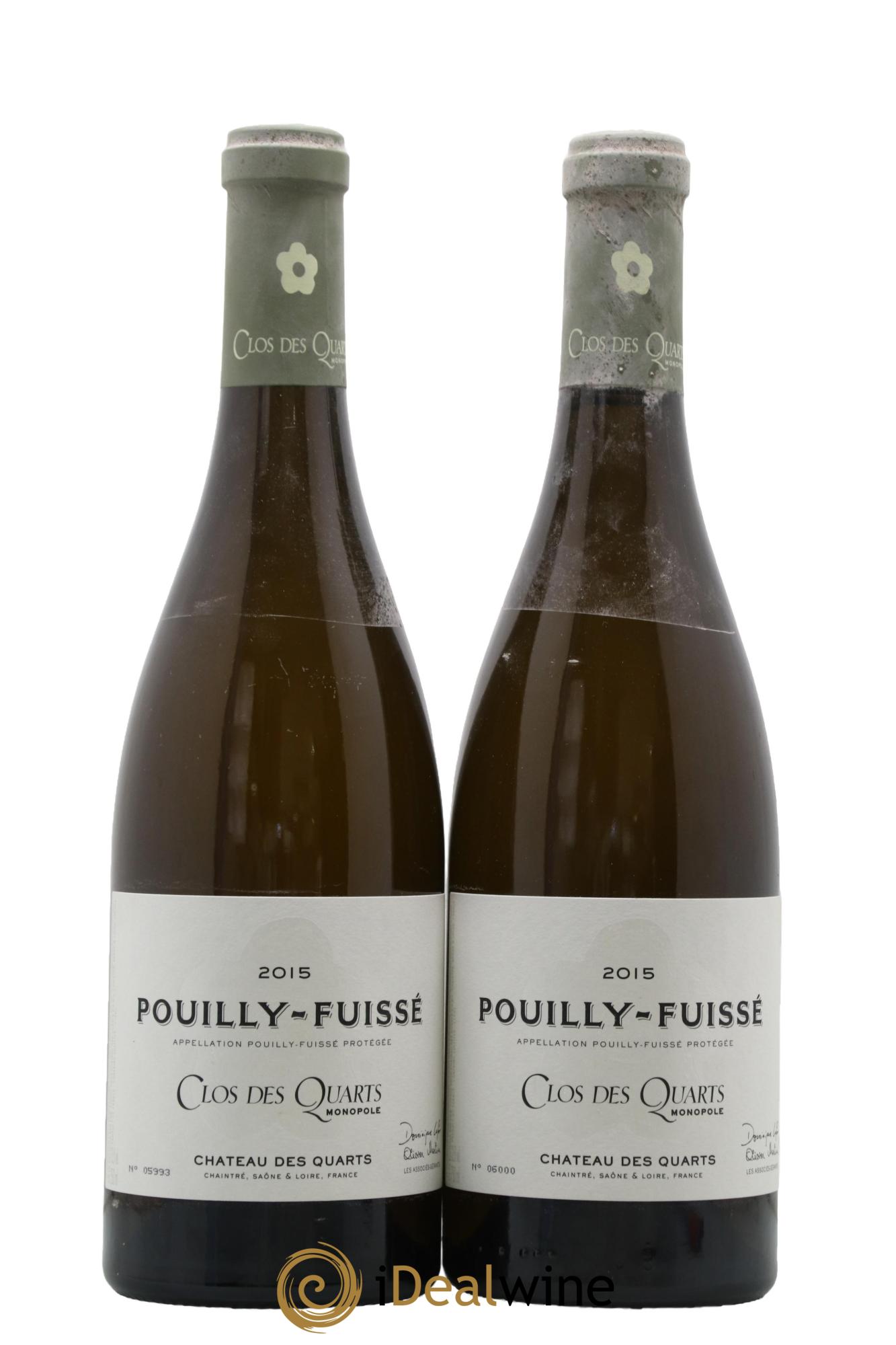 Pouilly-Fuissé Château des Quarts Clos des Quarts Monopole 2015 - Lot de 2 bouteilles - 0