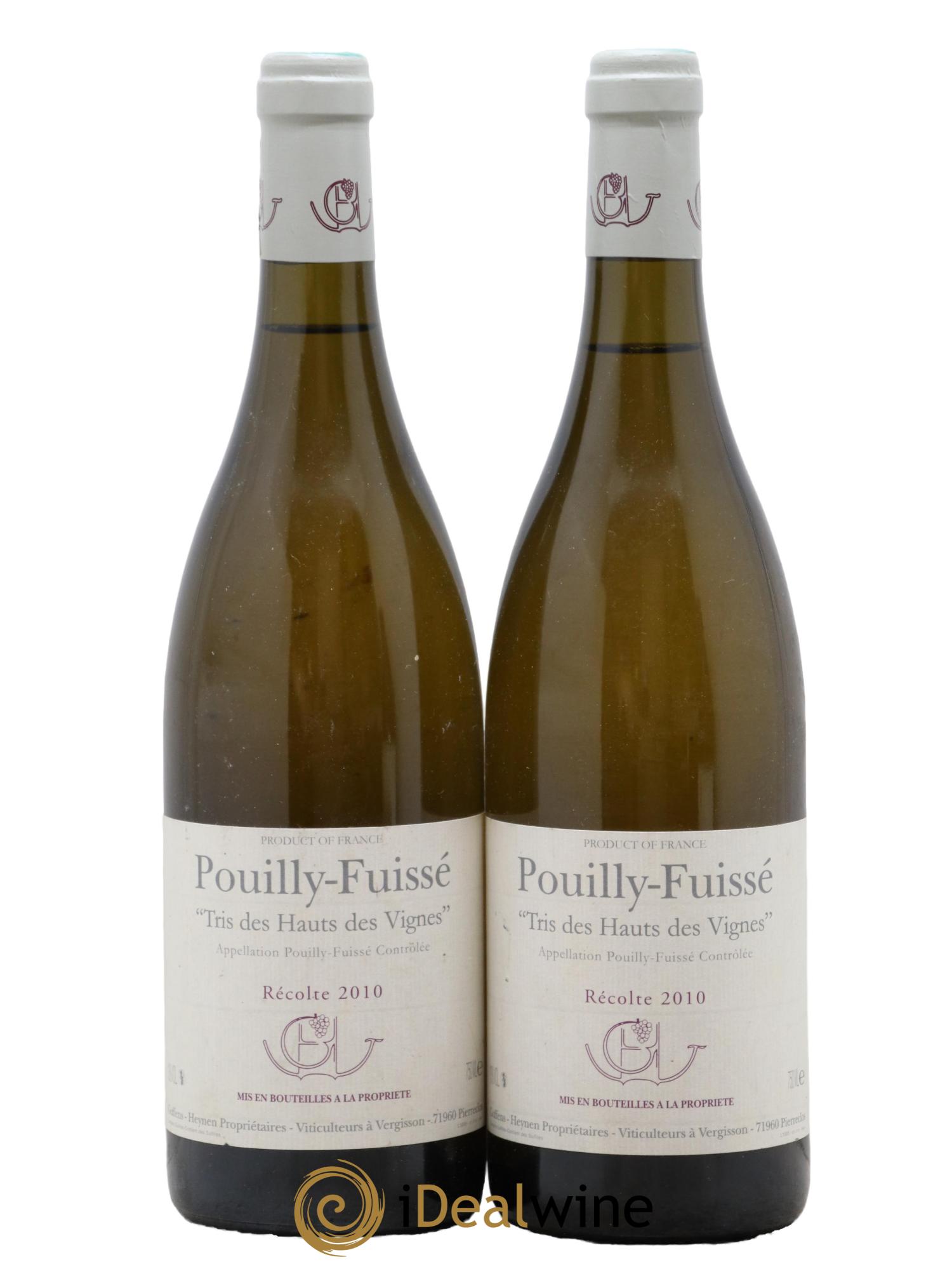Pouilly-Fuissé Tris des Hauts des Vignes Guffens-Heynen 2010 - Lot of 2 bottles - 0
