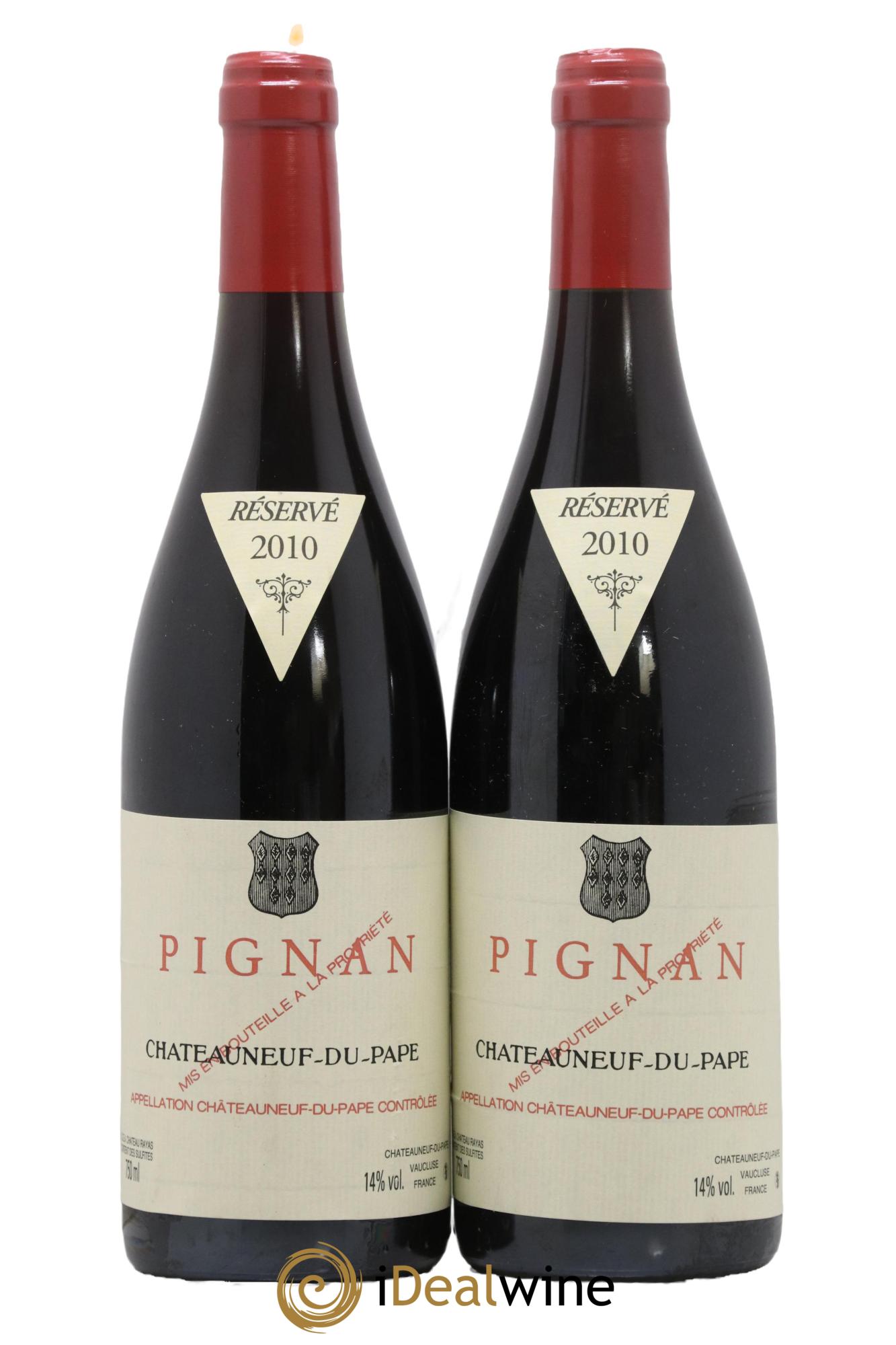 Châteauneuf-du-Pape Pignan Emmanuel Reynaud 2010 - Lot de 2 bouteilles - 0