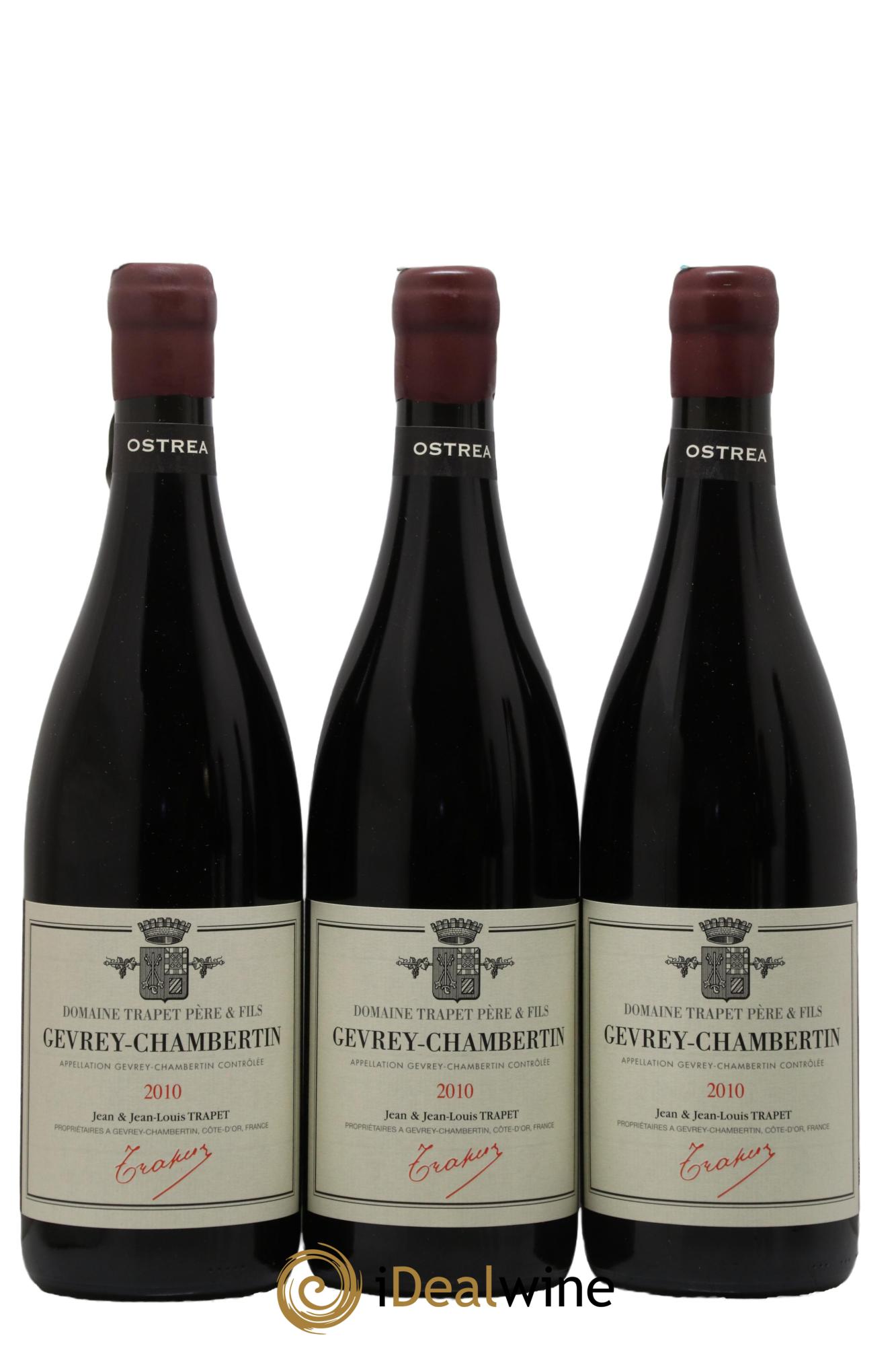 Gevrey-Chambertin Ostrea Domaine Trapet 2010 - Lot de 3 bouteilles - 0