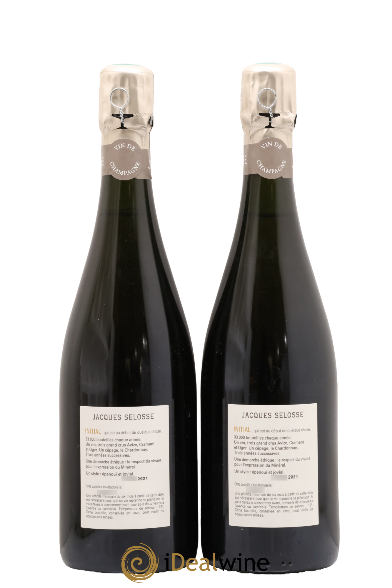 Initial Brut Jacques Selosse - Lot de 2 bouteilles - 1