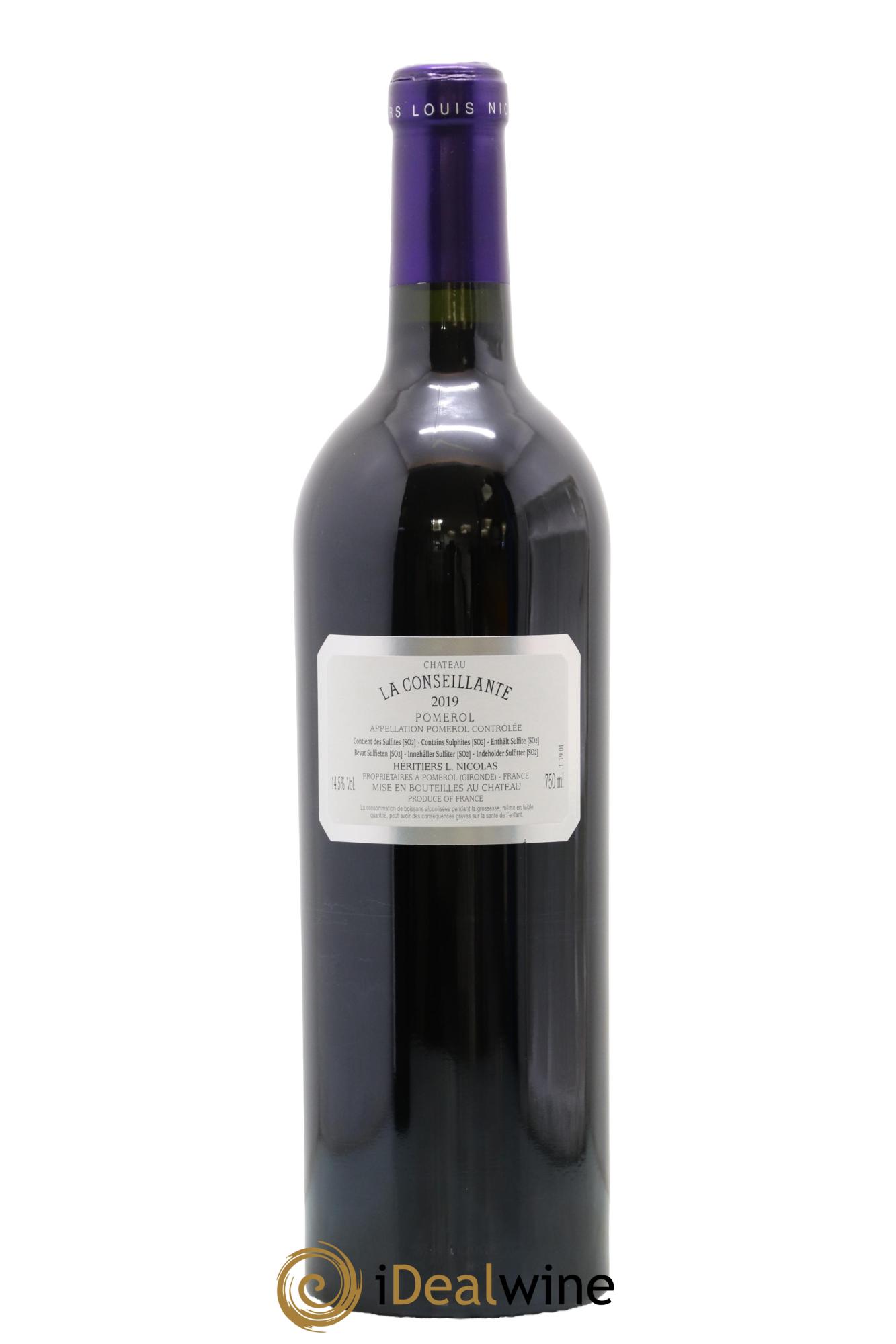 Château la Conseillante 2019 - Lot de 1 bouteille - 1