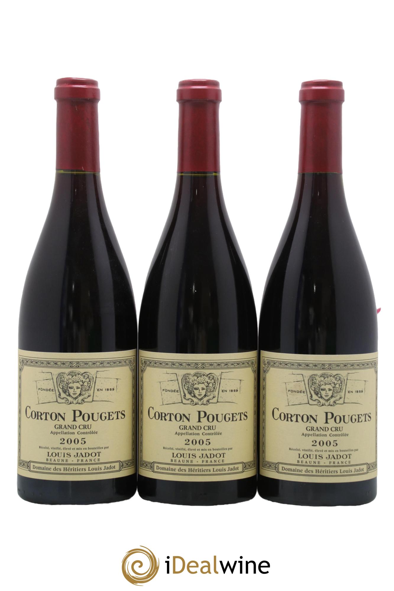 Corton Grand Cru Pougets Maison Louis Jadot 2005 - Lotto di 3 bottiglie - 0