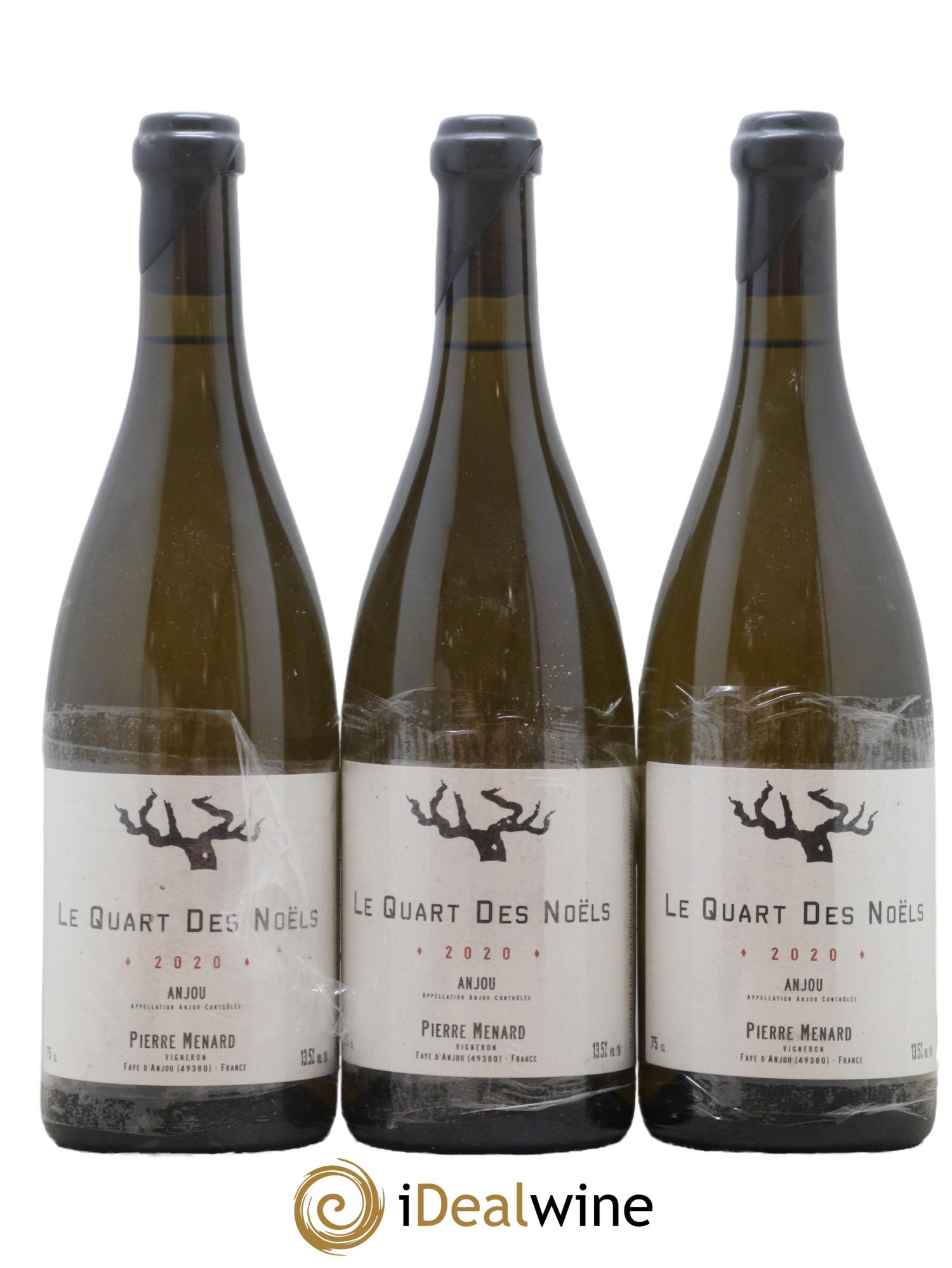 Anjou Le Quart des Noëls Pierre Ménard 2020 - Lot of 3 bottles - 0