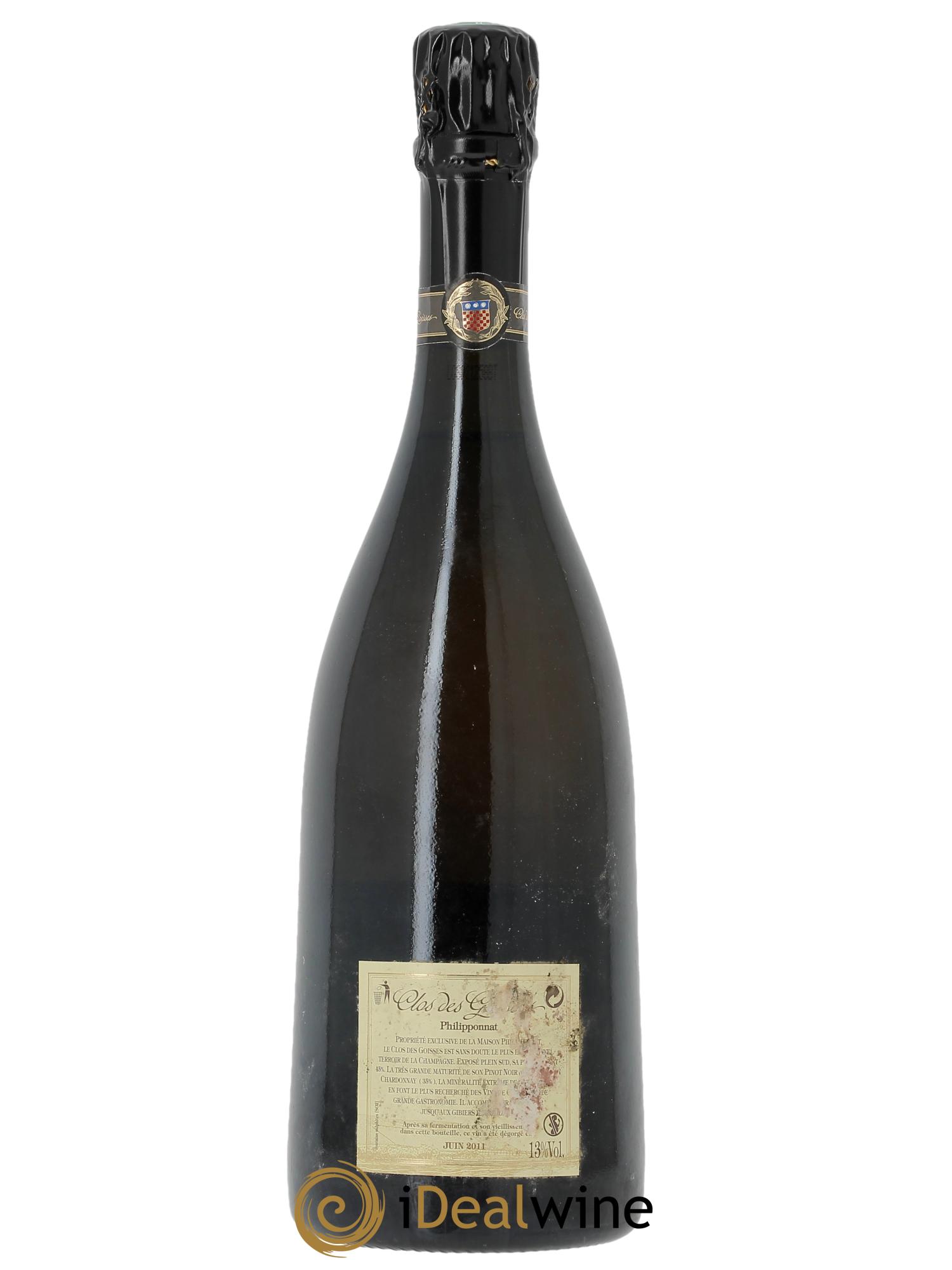 Clos des Goisses Philipponnat 2002 - Lot de 1 bouteille - 1