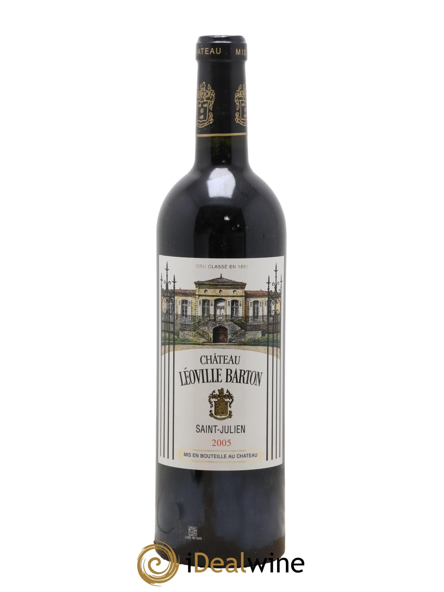 Château Léoville Barton 2ème Grand Cru Classé 2005 - Lot de 1 bouteille - 0