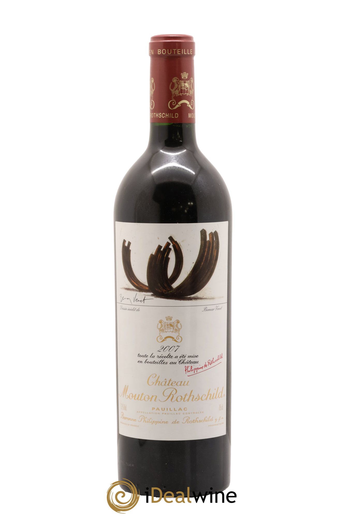Château Mouton Rothschild 1er Grand Cru Classé 2007 - Lot de 1 bouteille - 0