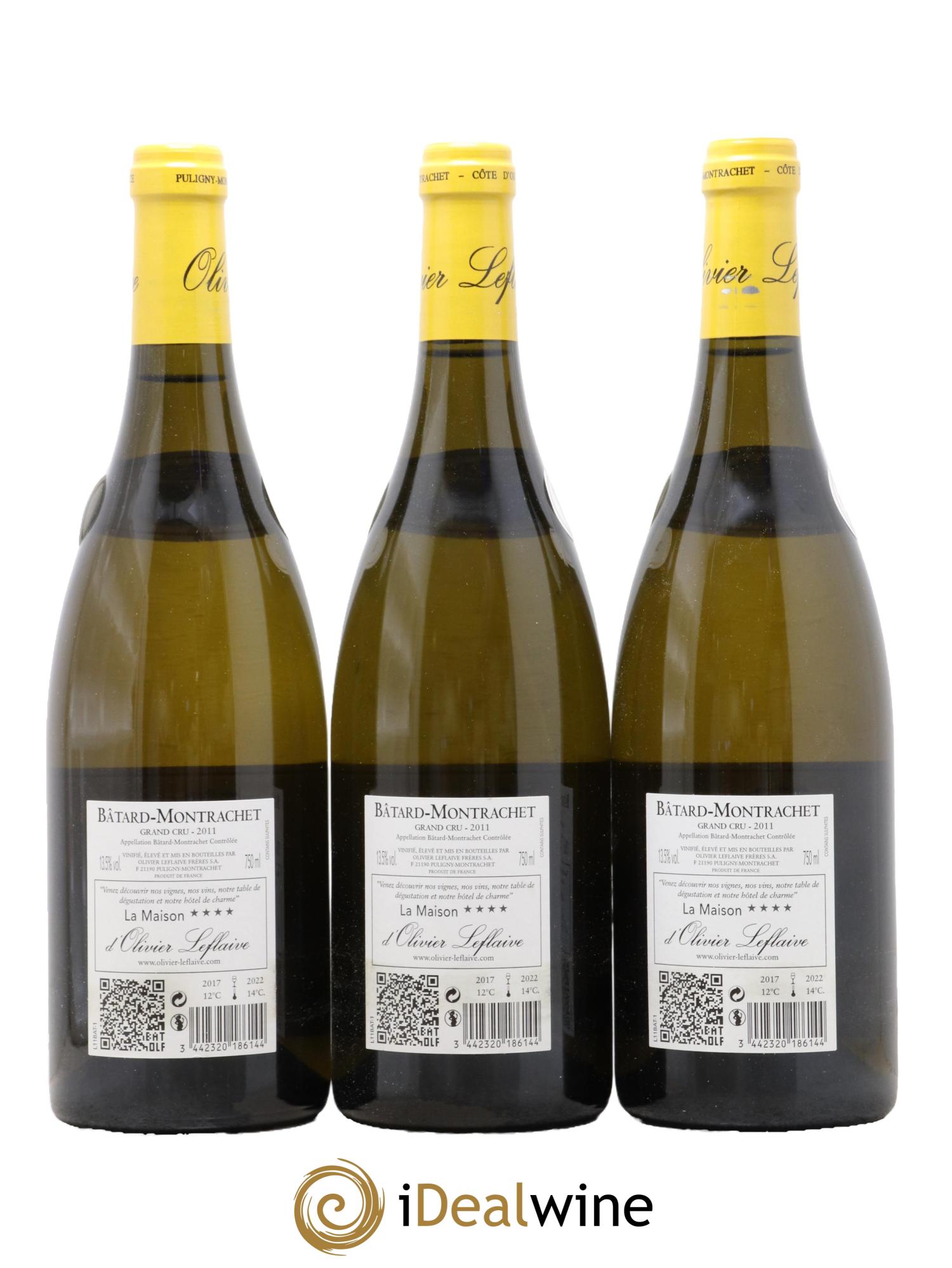 Bâtard-Montrachet Grand Cru Olivier Leflaive 2011 - Posten von 6 Flaschen - 4