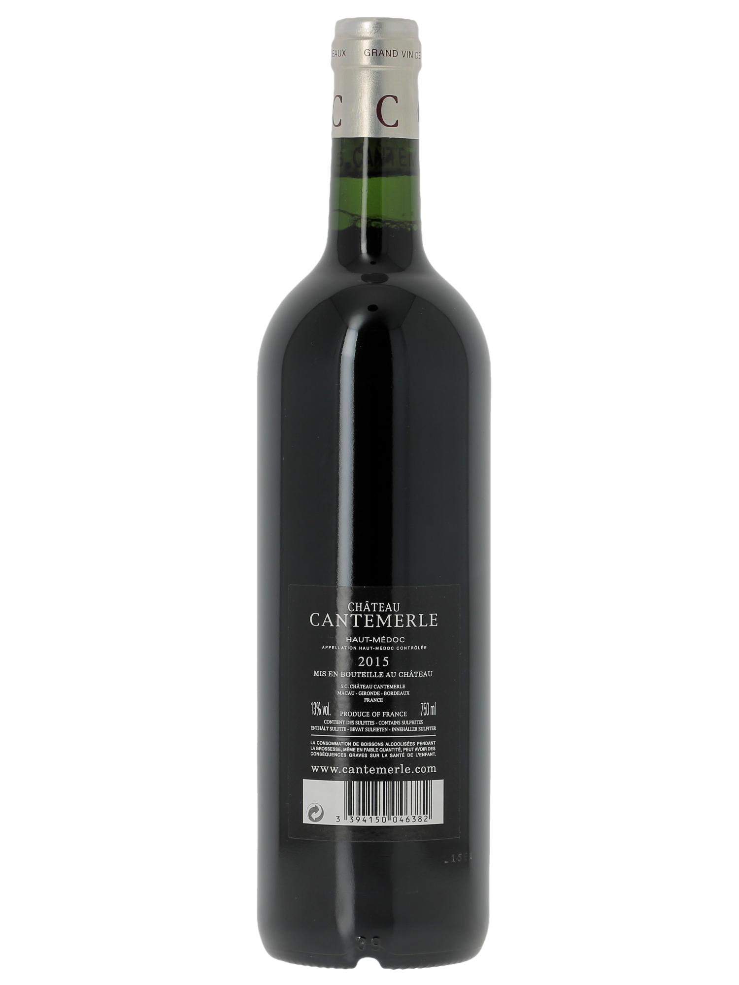 Château Cantemerle 5ème Grand Cru Classé (Cassetta in legno a partire da 12 bt) 2015 - Lotto di 1 bottiglia - 1