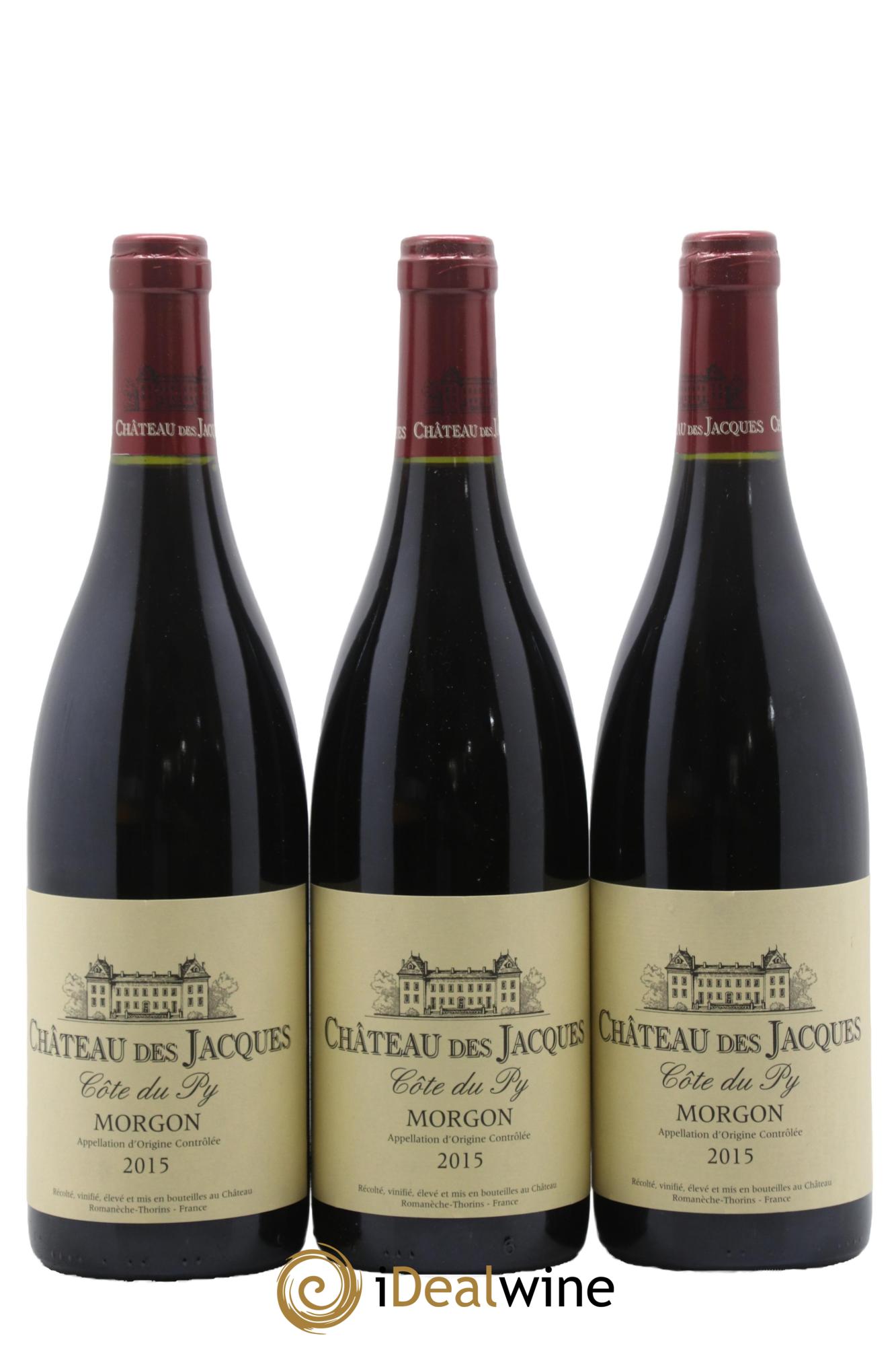Morgon Côte du Py Château des Jacques 2015 - Lotto di 3 bottiglie - 0