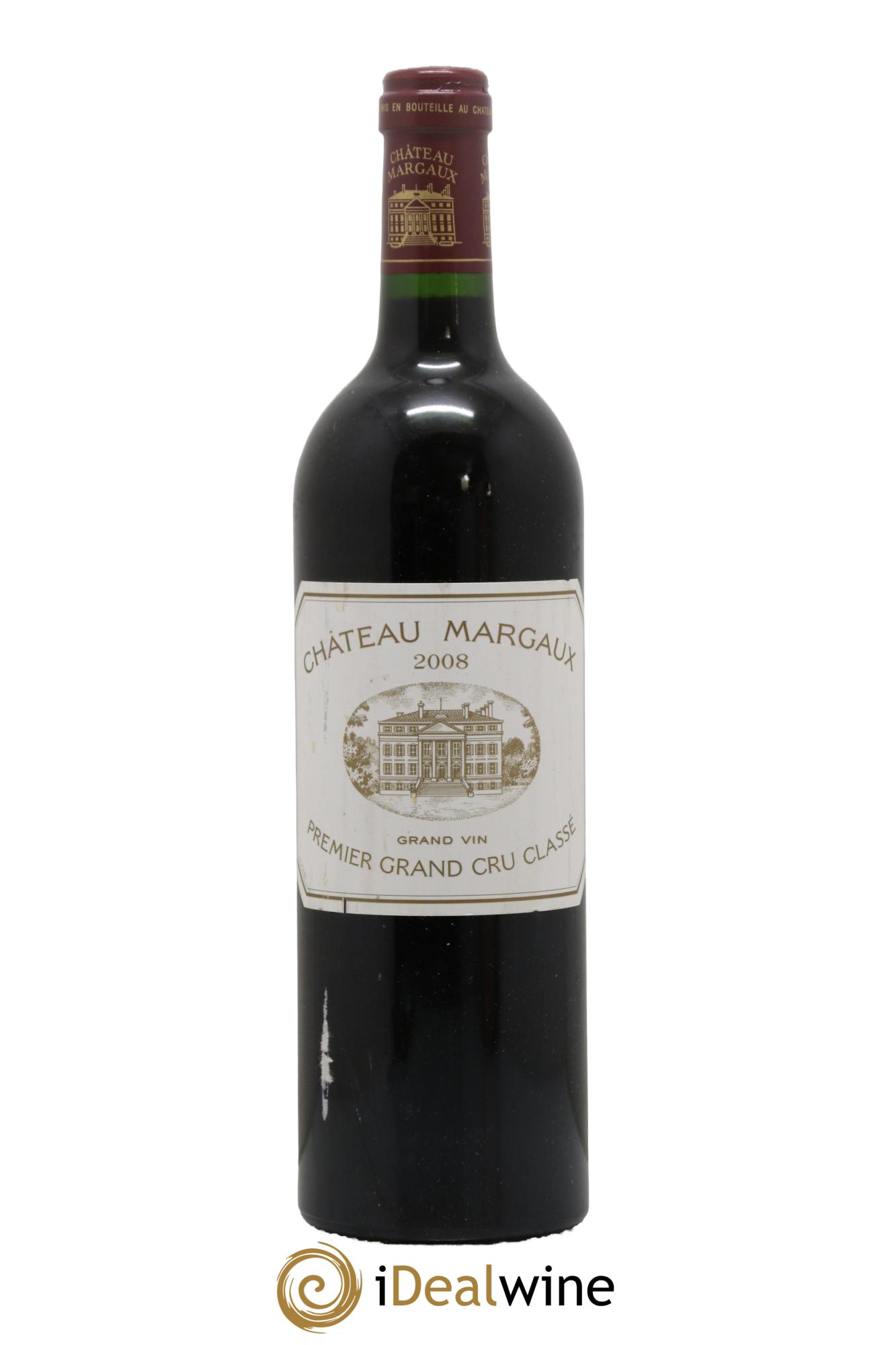 Château Margaux 1er Grand Cru Classé 2008 - Lot de 1 bouteille - 0
