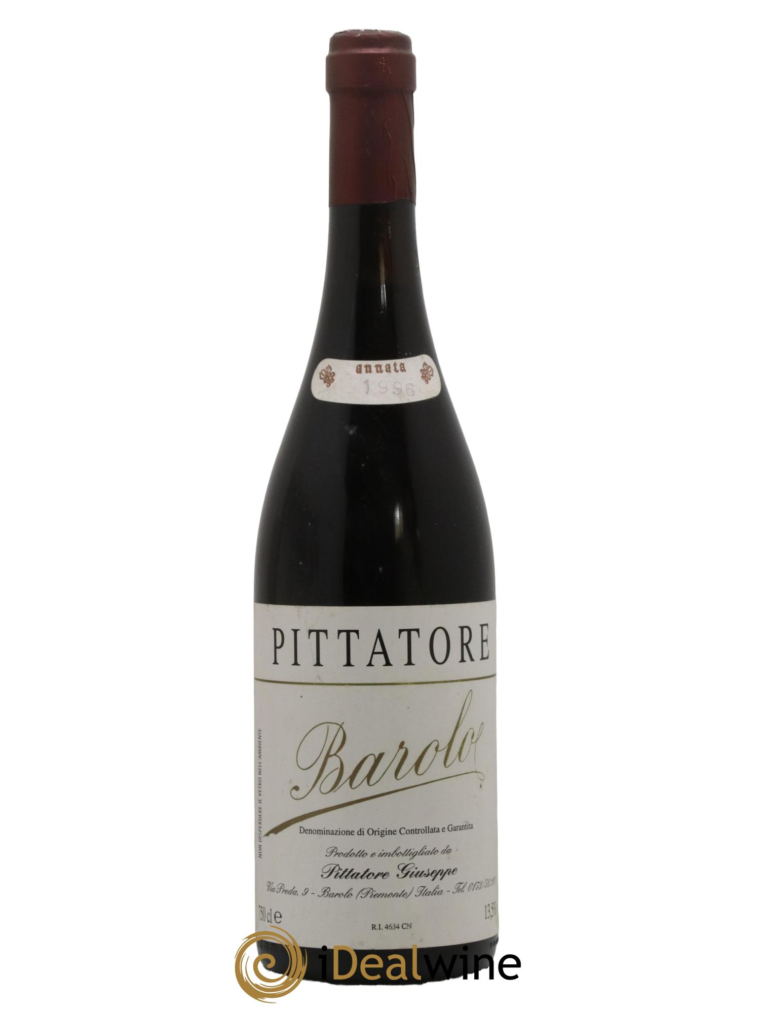 Barolo Francesco Pittatore 1996 - Lot de 1 bouteille - 0