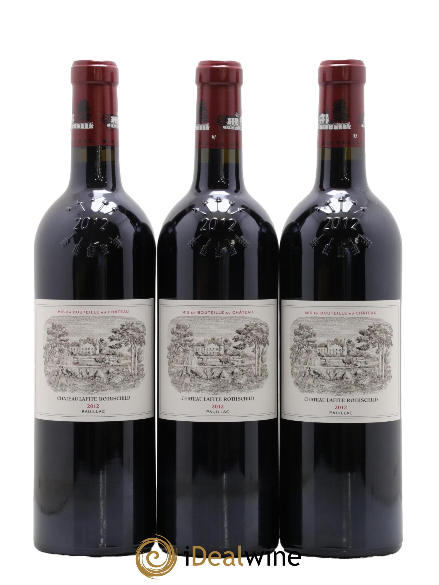 Château Lafite Rothschild 1er Grand Cru Classé 2012 - Lot de 3 bouteilles - 0