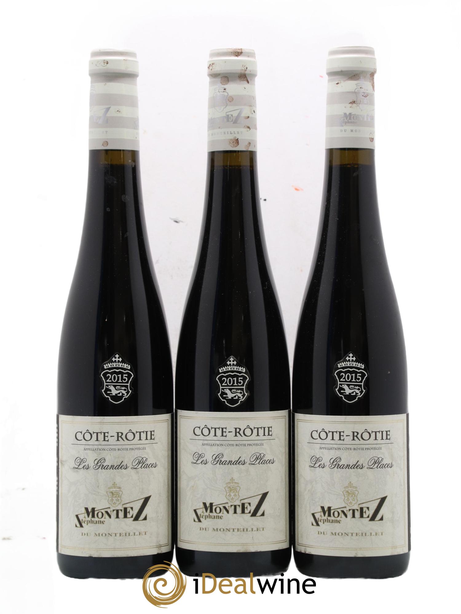 Côte-Rôtie Les Grandes Places Monteillet (Domaine du) - Stéphane Montez 2015 - Lot de 3 format 50cls - 0