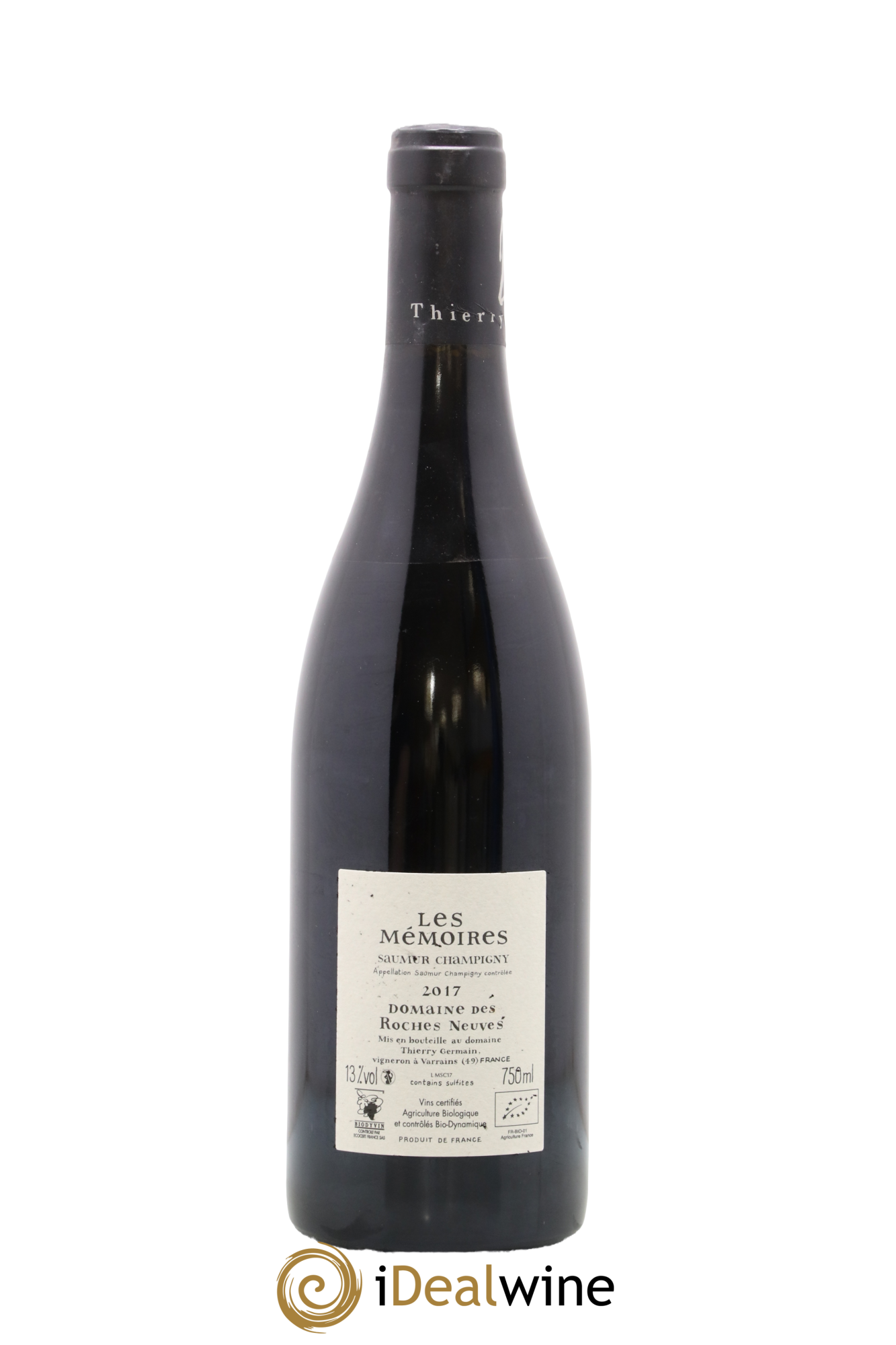 Saumur-Champigny Les Mémoires Domaine des Roches Neuves - Thierry Germain 2017 - Posten von 1 Flasche - 1