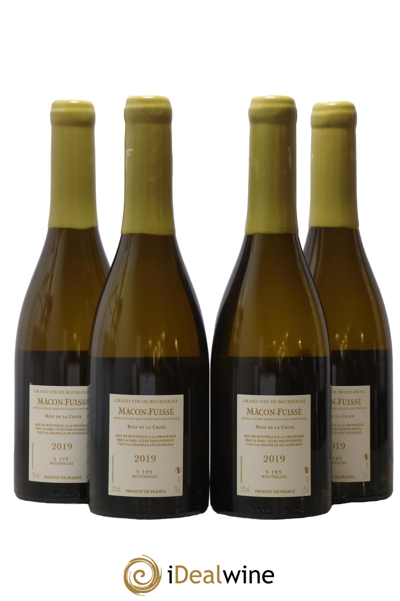 Mâcon-Fuissé Bois de la Croix Jules Desjourneys 2019 - Lot de 4 bouteilles - 1