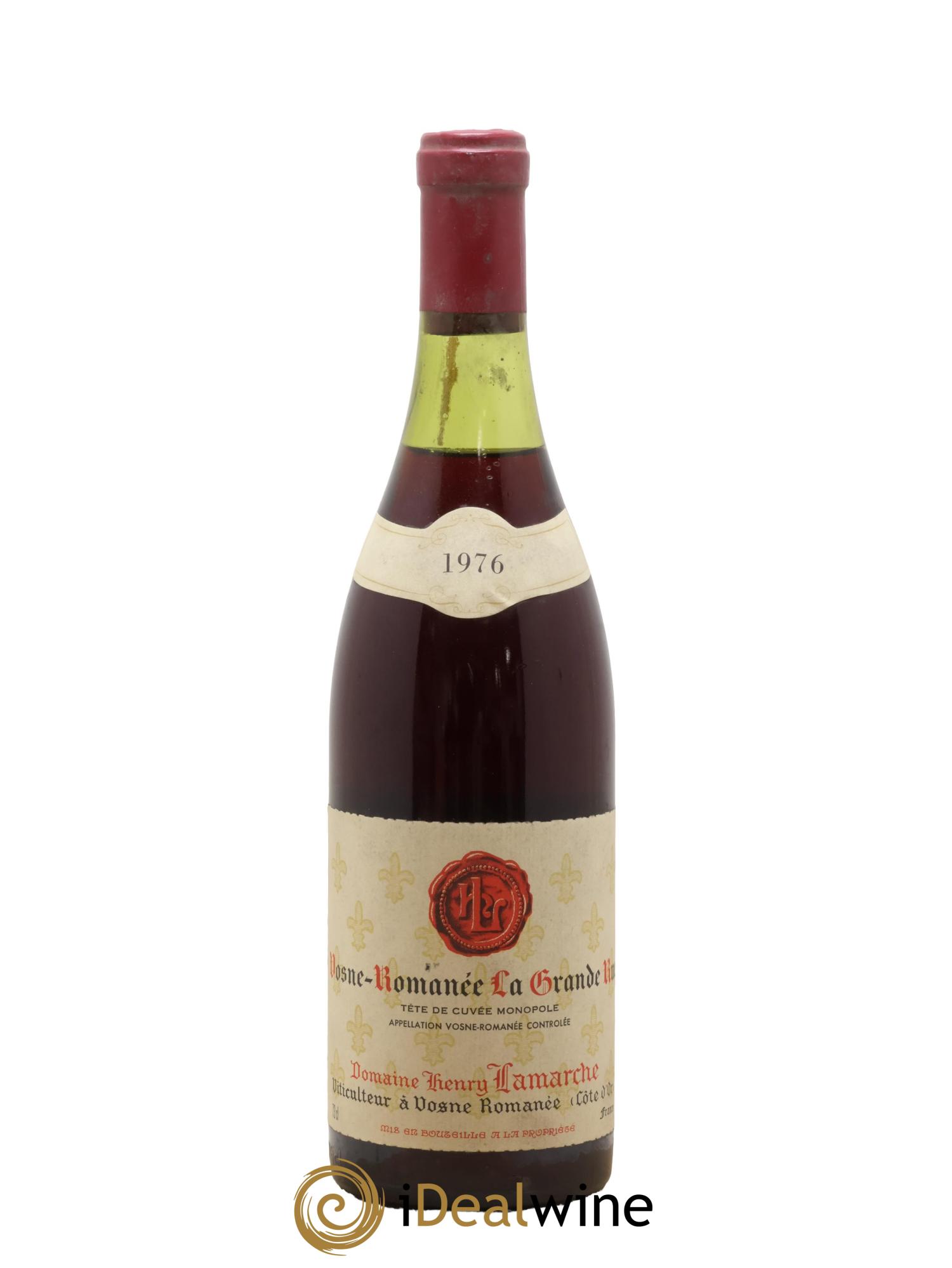 La Grande Rue Grand Cru Lamarche (Domaine) La Grande Rue Tête de Cuvée Grand Cru Lamarche (Domaine) 1976 - Lot de 1 bouteille - 0