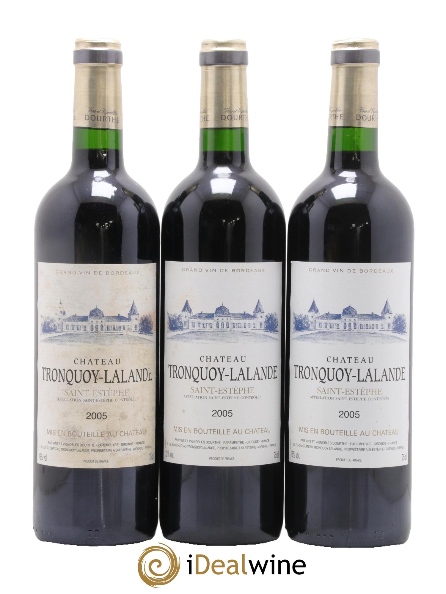 Château Tronquoy Lalande 2005 - Lot de 6 bouteilles - 1