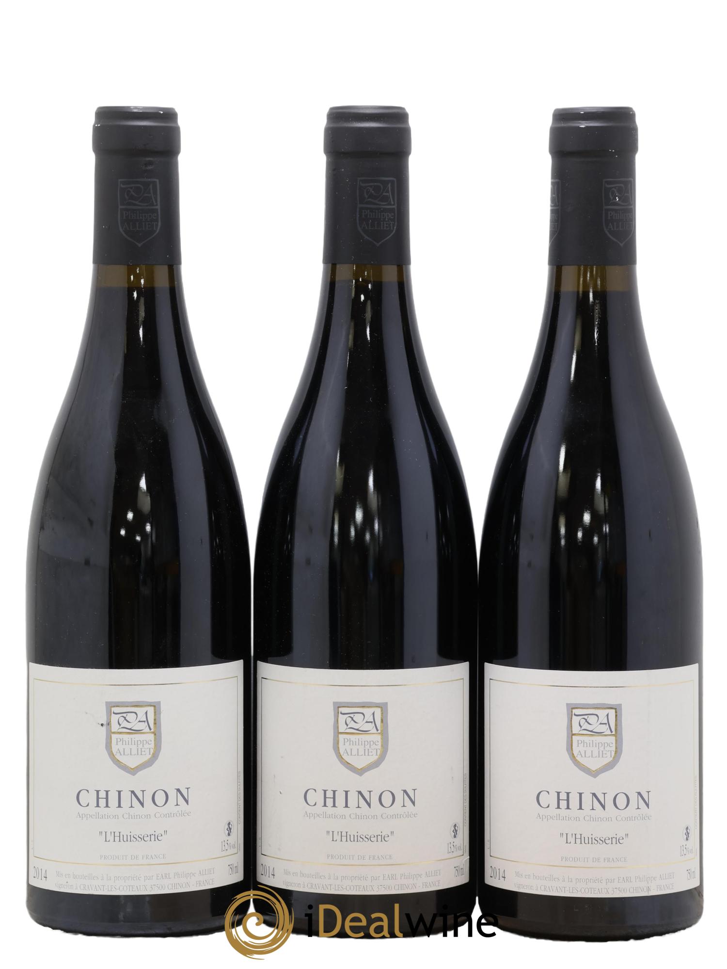 Chinon L'Huisserie Philippe Alliet 2014 - Posten von 3 Flaschen - 0