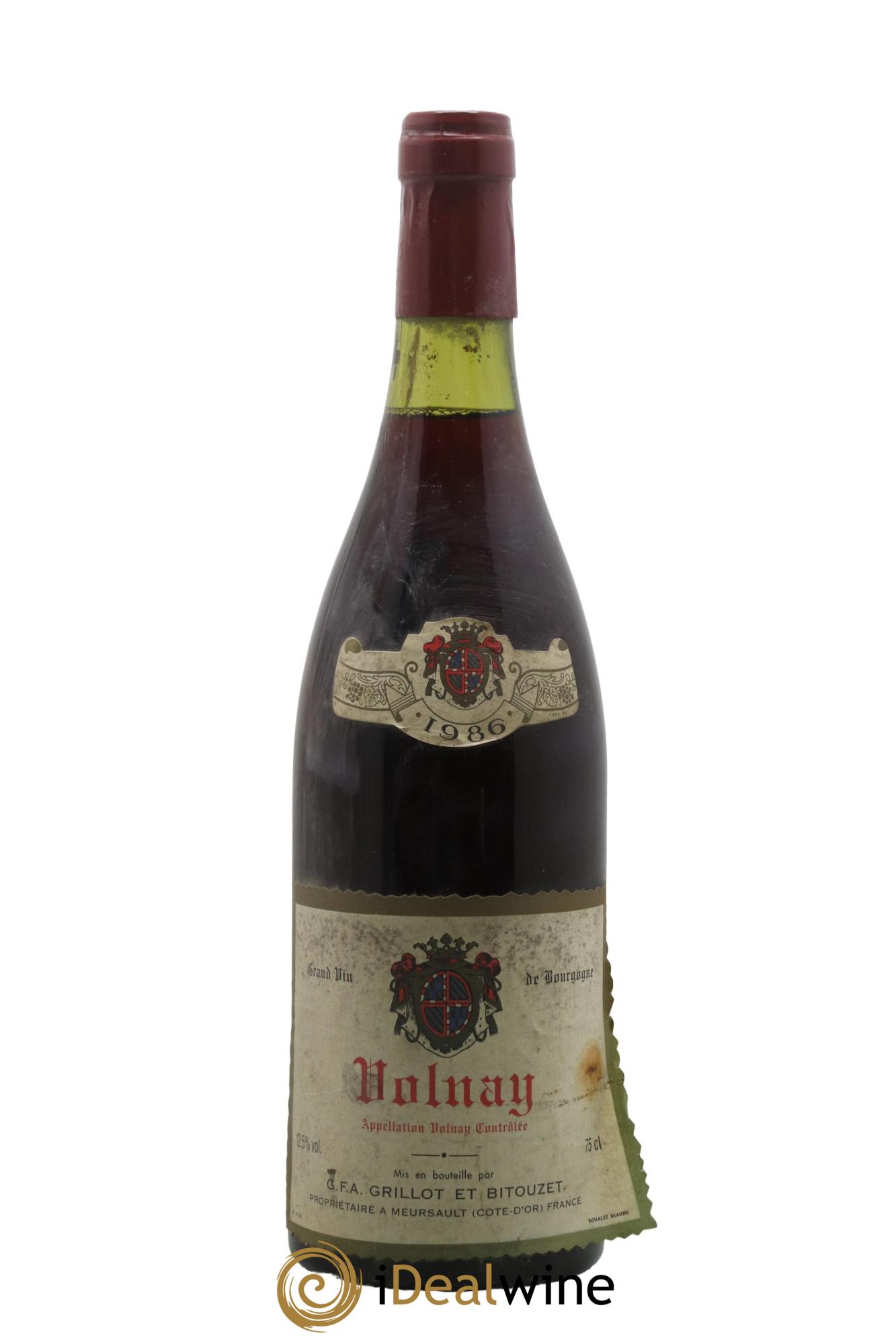 Volnay Domaine Grillot Bitouzet 1986 - Lotto di 1 bottiglia - 0