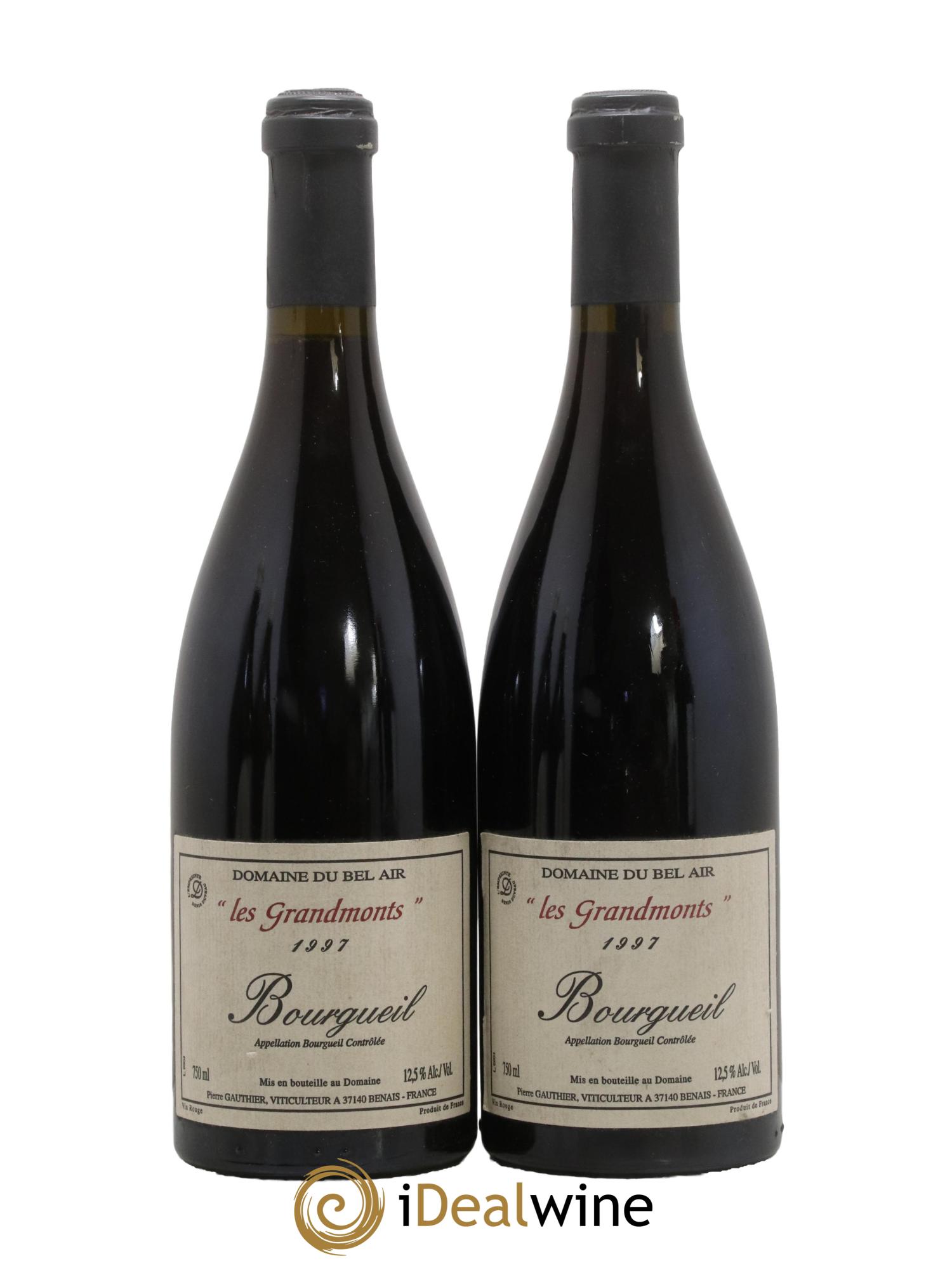 Bourgueil Grand Mont Domaine du Bel Air 1997 - Lot de 2 bouteilles - 0