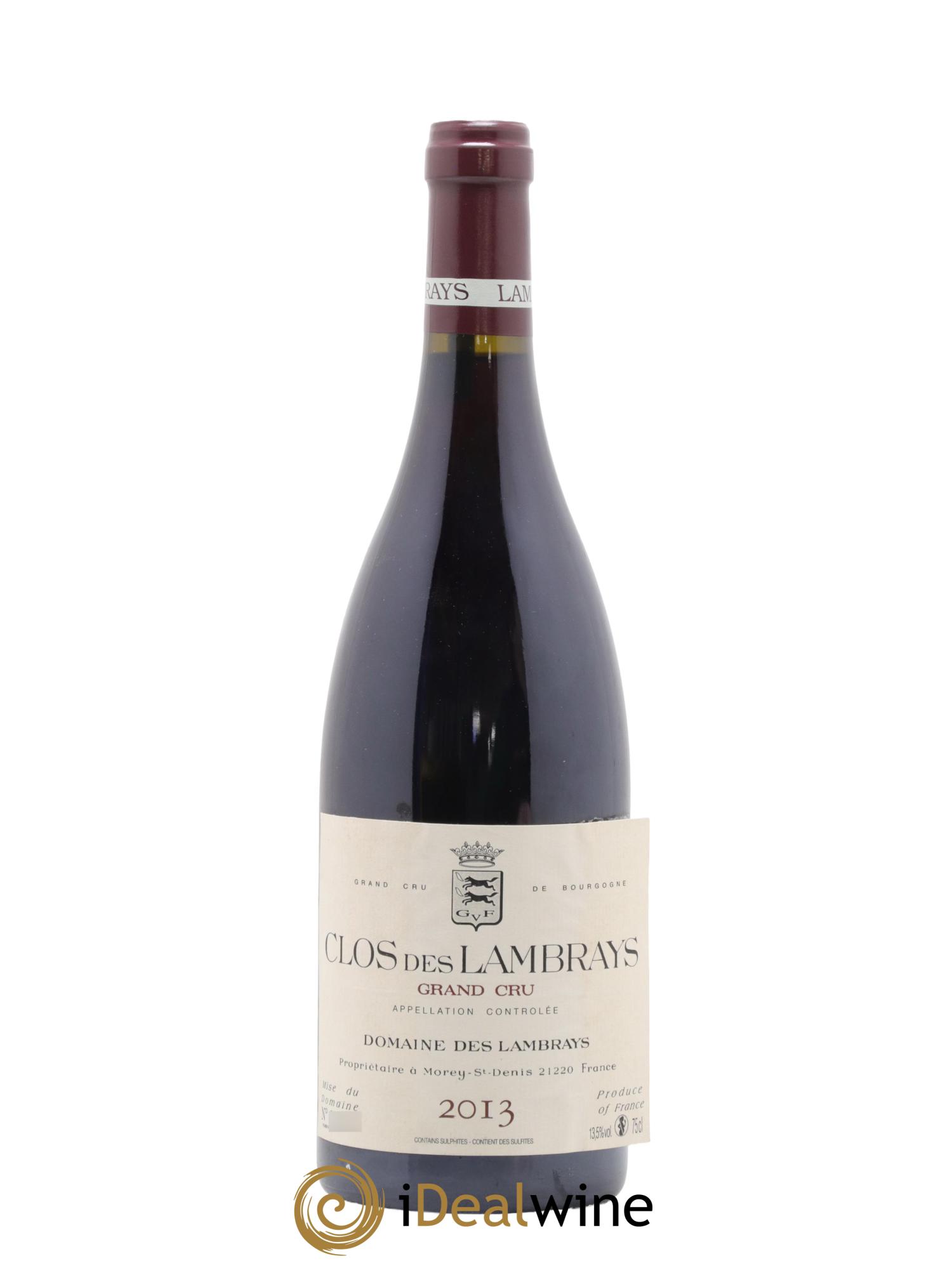 Clos des Lambrays Grand Cru Domaine des Lambrays 2013 - Lot de 1 bouteille - 0