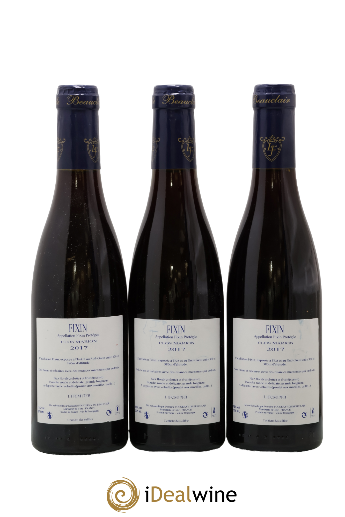 Fixin 2017 - Lote de 3 medias botellas - 1