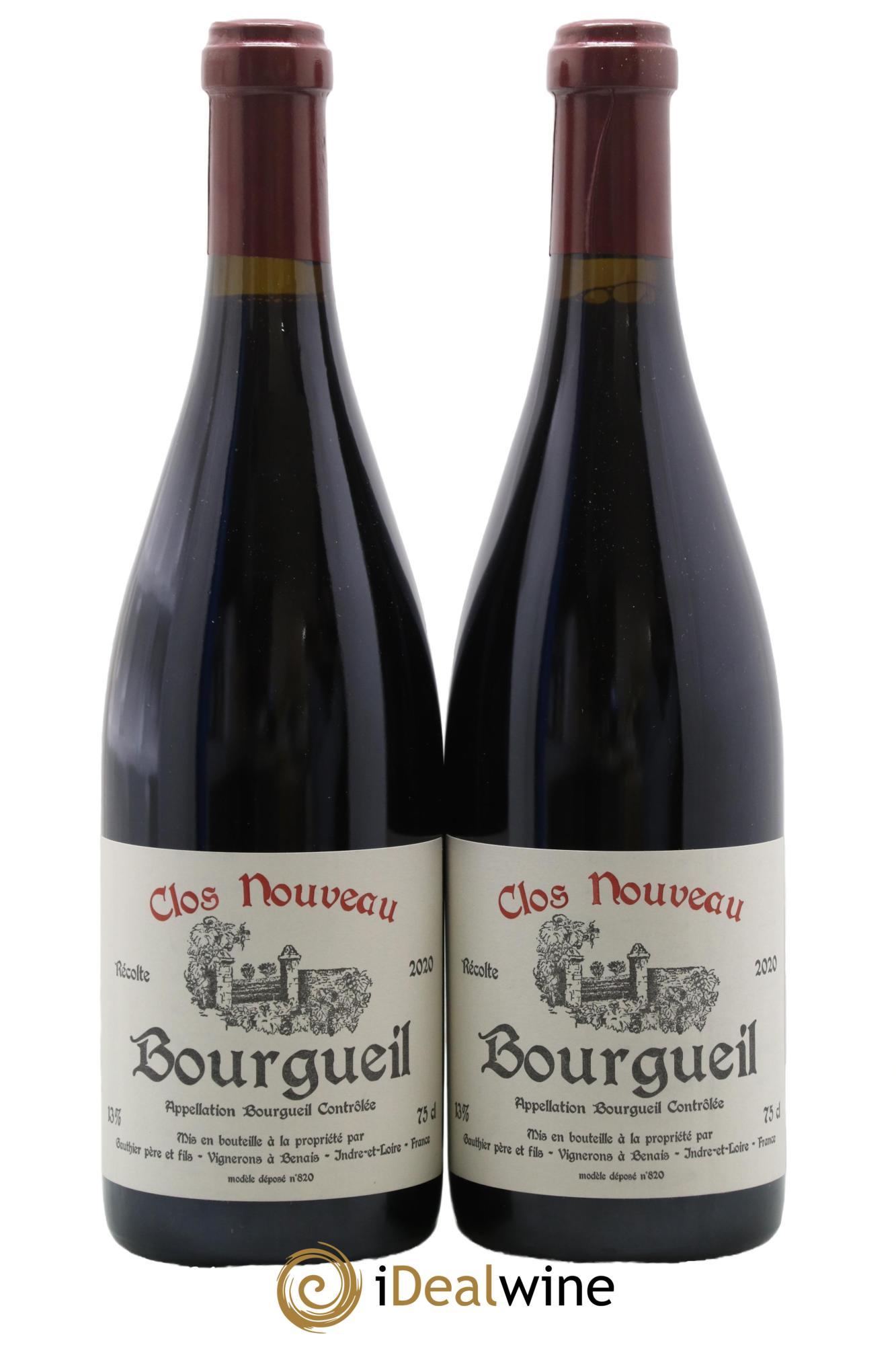 Bourgueil Clos Nouveau Domaine du Bel Air 2020 - Lot de 2 bouteilles - 0