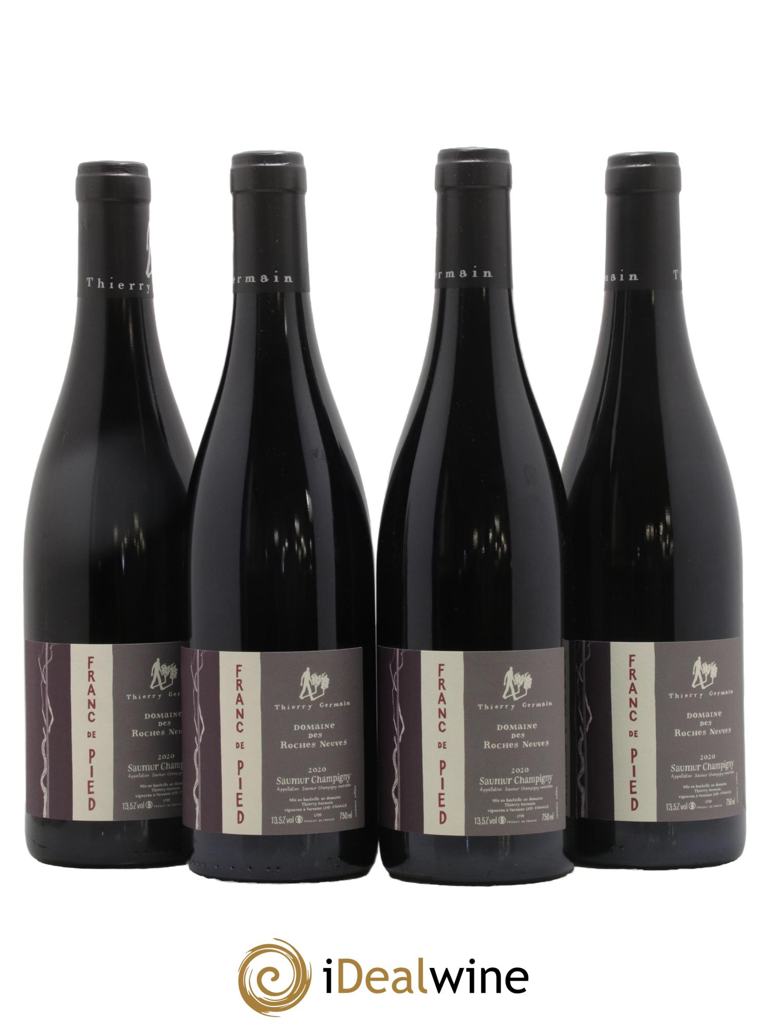 Saumur-Champigny Franc de pied Domaine des Roches Neuves - Thierry Germain 2020 - Posten von 4 Flaschen - 0
