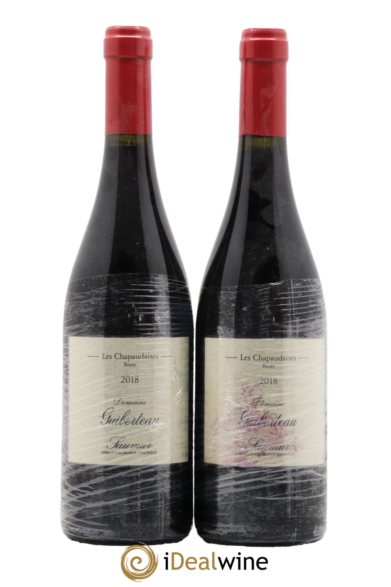 Saumur Les Chapaudaises Domaine Guiberteau 2018 - Lot de 2 bouteilles - 0