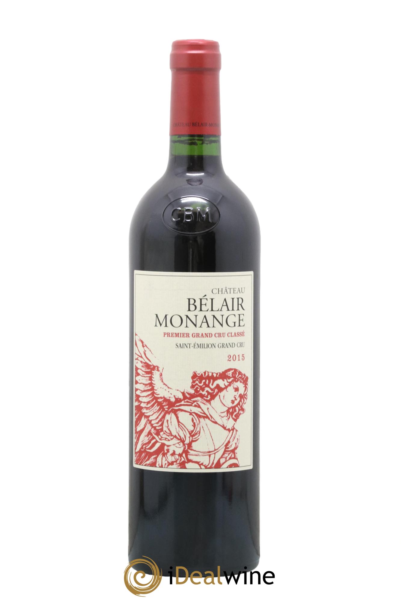 Château Belair (Belair-Monange) 1er Grand Cru Classé B 2015 - Lot de 1 bouteille - 0