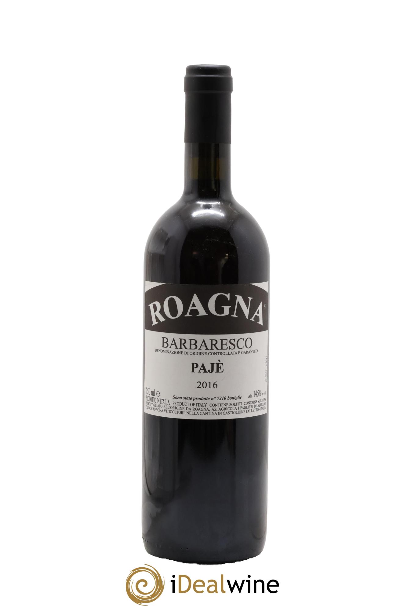 Barbaresco DOCG Pajè Roagna 2016 - Posten von 1 Flasche - 0