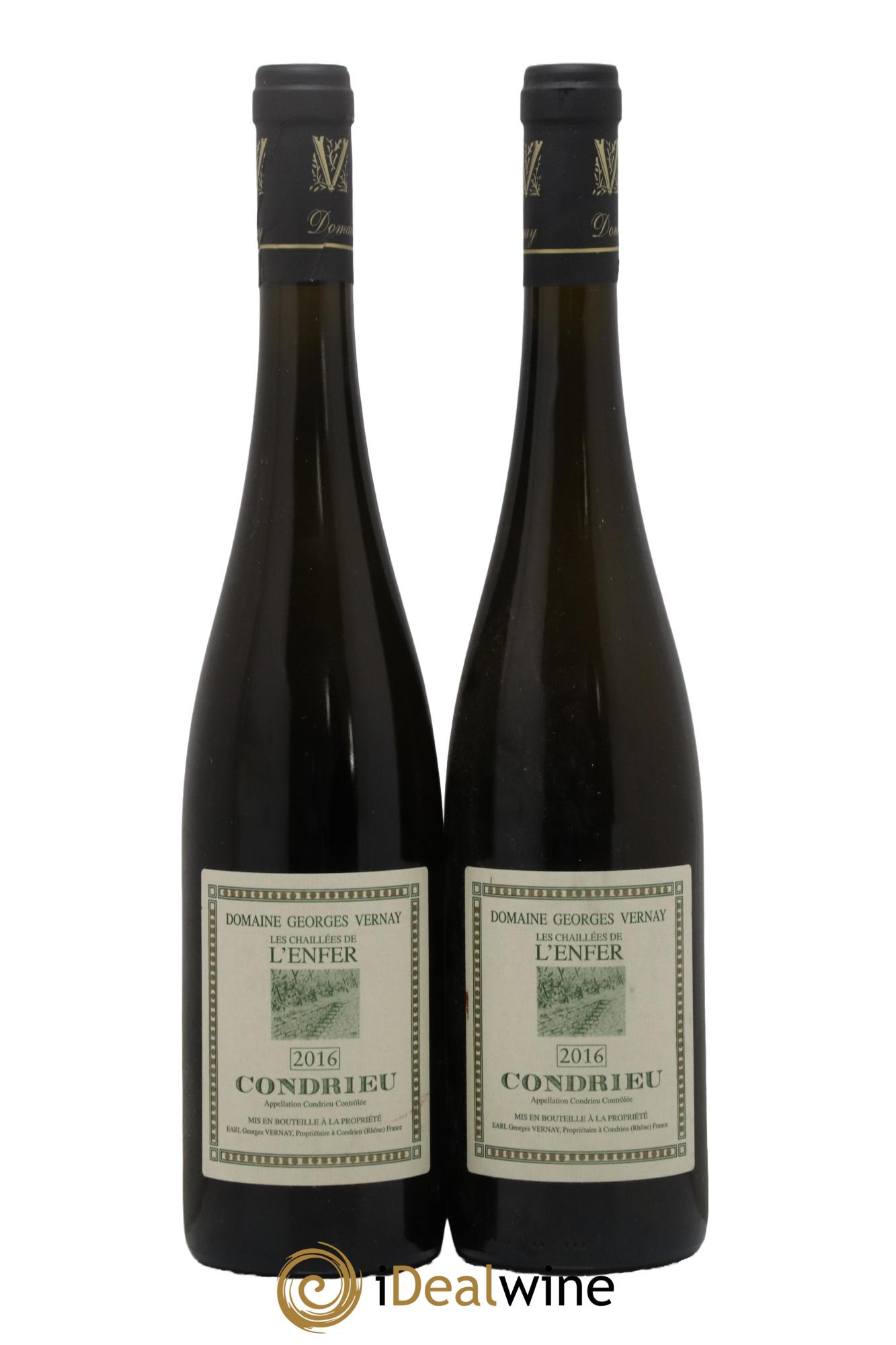 Condrieu Les Chaillées de l'Enfer Georges Vernay 2016 - Lot de 2 bouteilles - 0