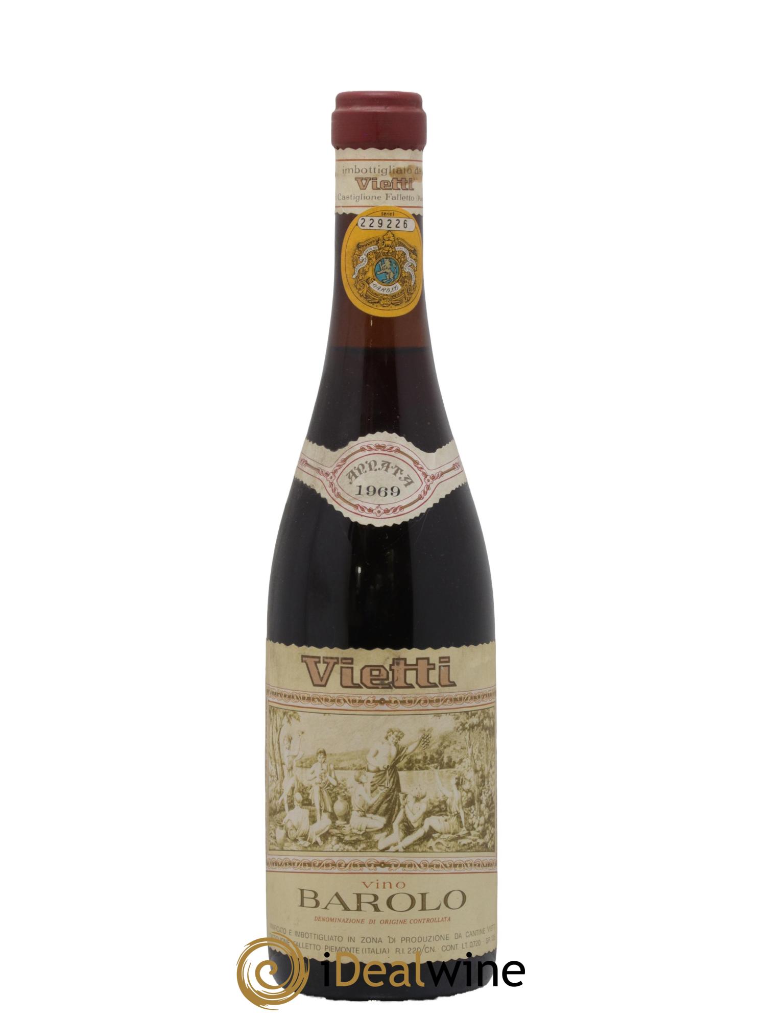 Barolo DOCG Vietti 1969 - Lot of 1 bottle - 0