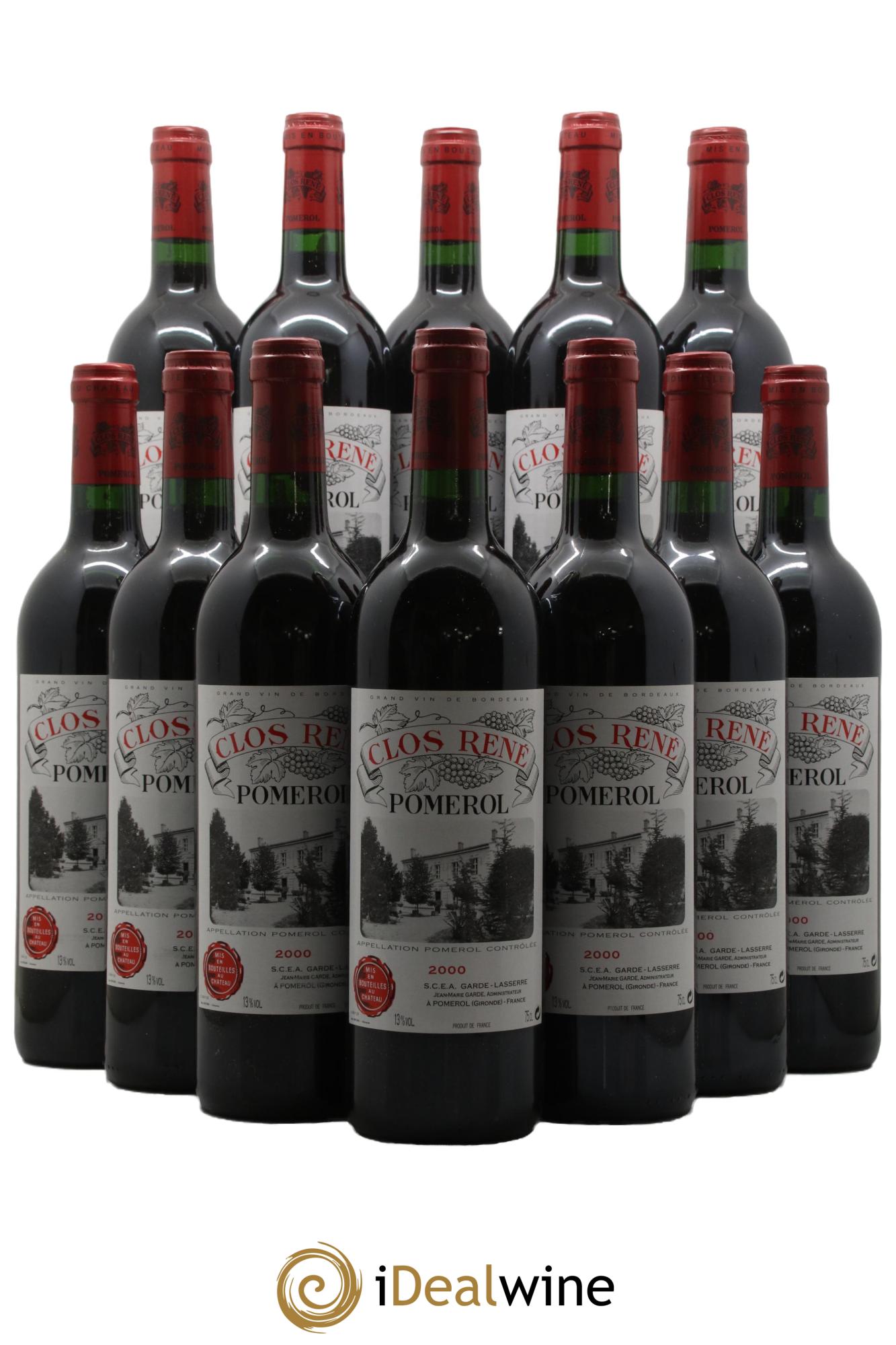 Clos René 2000 - Lotto di 12 bottiglie - 0